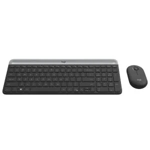 (Reembalado) Kit Teclado e Mouse MK470 Slim Combo, Logitech, Bluetooth, Cinza