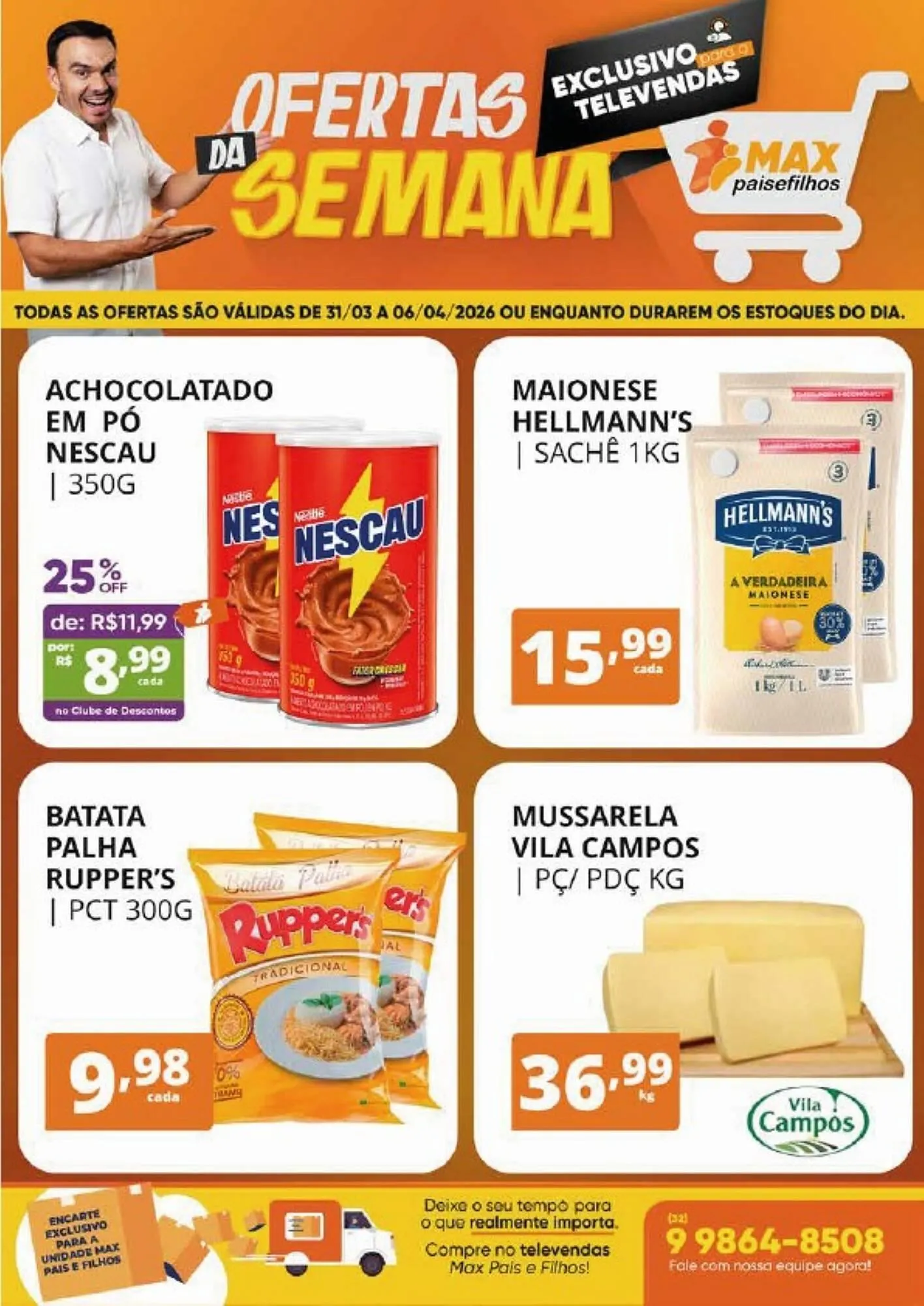 Encarte de Catálogo Pais e Filhos Supermercados 31 de março até 6 de abril 2026 - Pagina 6