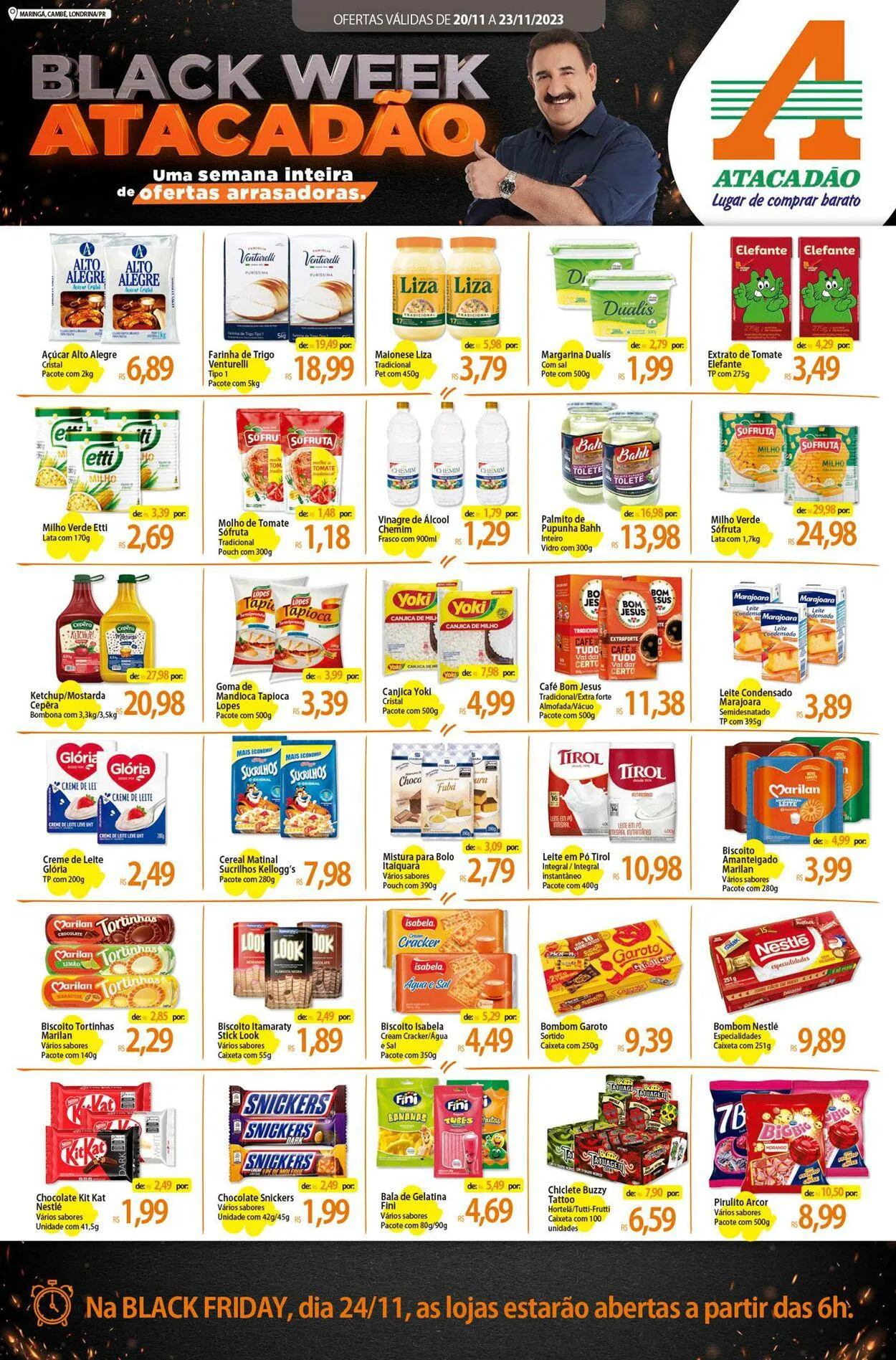 Encarte de Atacadão - PR - Cambé, Londrina e Maringá 20 de novembro até 23 de novembro 2023 - Pagina 1