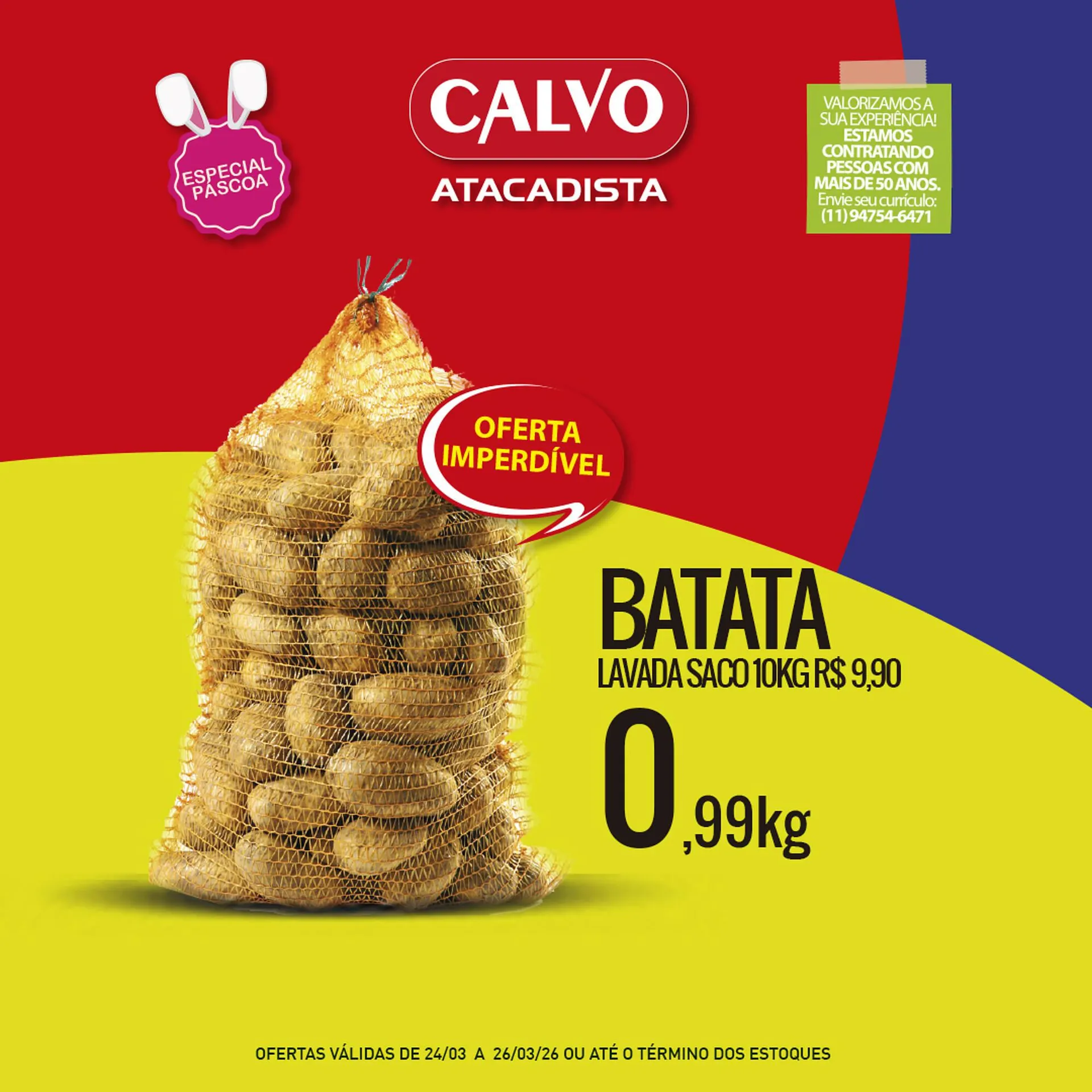 Encarte de Folheto Calvo Atacadista 24 de março até 26 de março 2026 - Pagina 1