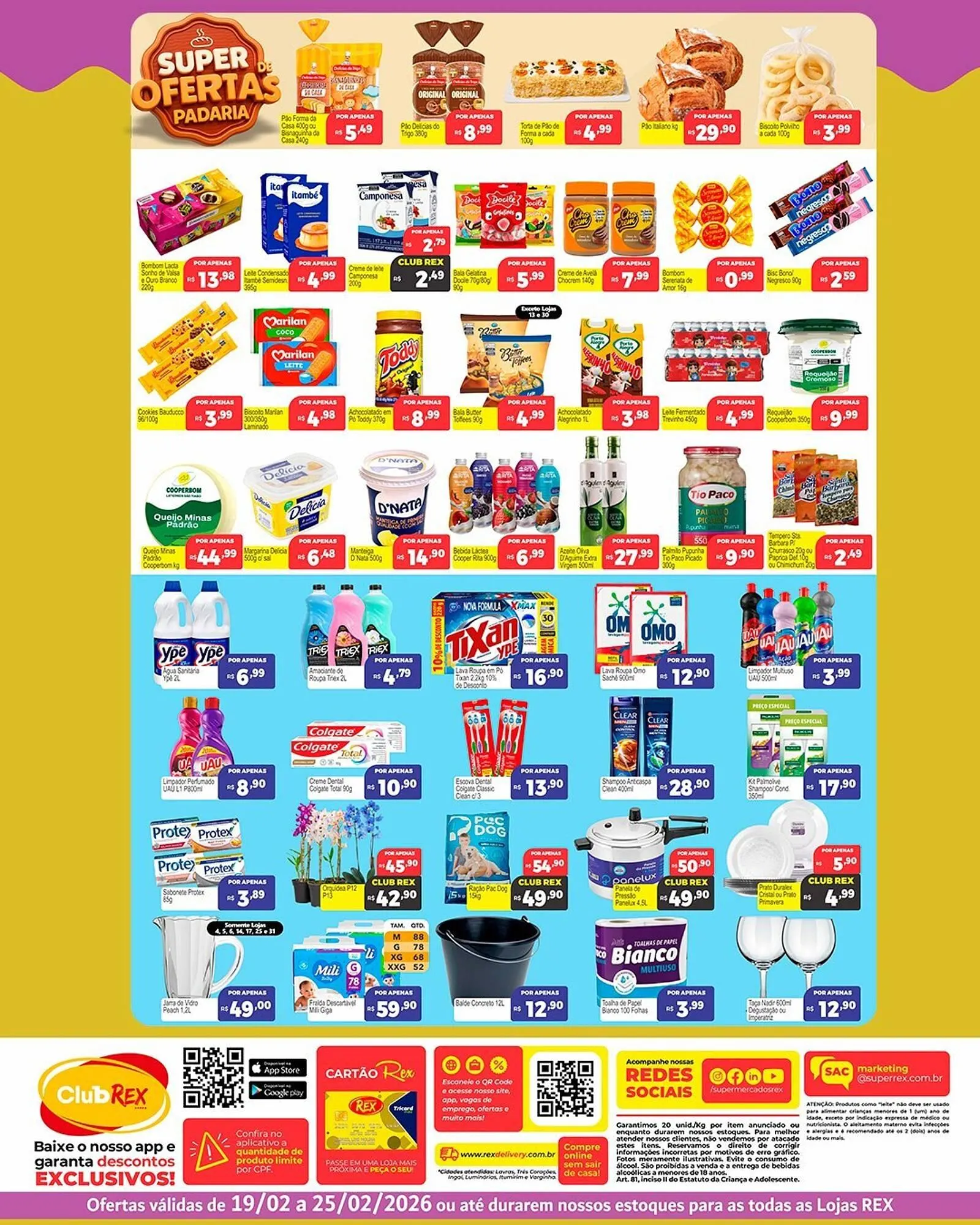 Encarte de Catálogo Supermercados Rex 19 de fevereiro até 25 de fevereiro 2026 - Pagina 2
