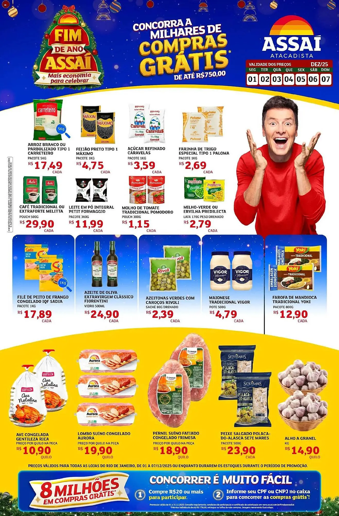 Encarte de Encarte Assaí Atacadista 1 de dezembro até 8 de dezembro 2025 - Pagina 1