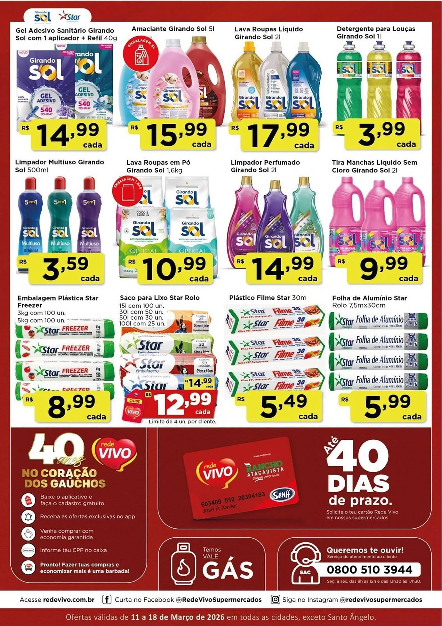 Encarte de Encarte Rede Vivo 11 de março até 18 de março 2026 - Pagina 16