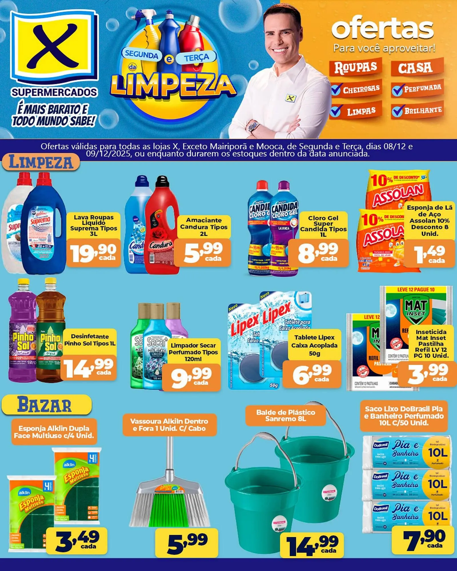 Encarte de Folheto X Supermercados 8 de dezembro até 9 de dezembro 2025 - Pagina 1