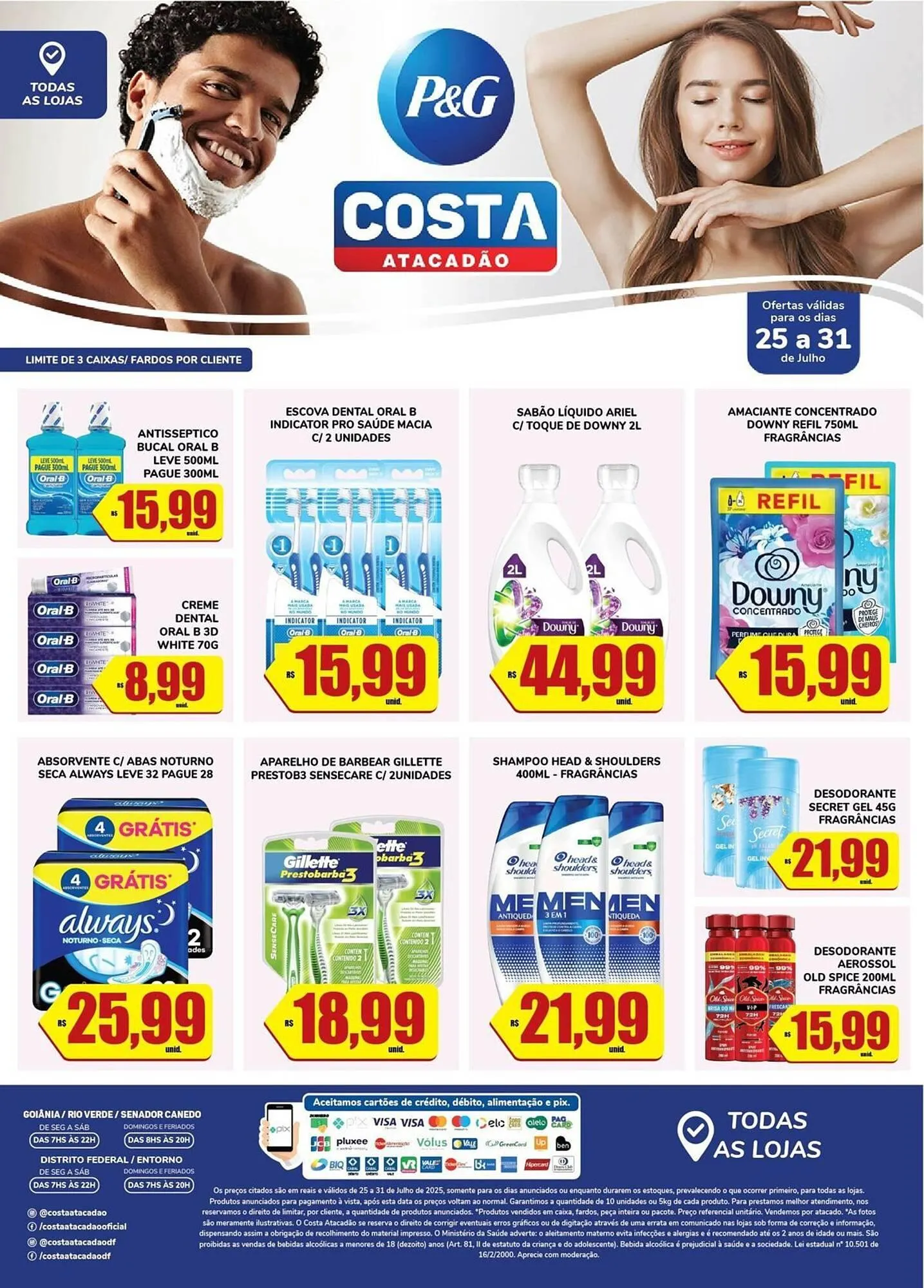 Encarte de Catálogo Costa Atacadão 28 de julho até 31 de julho 2025 - Pagina 1