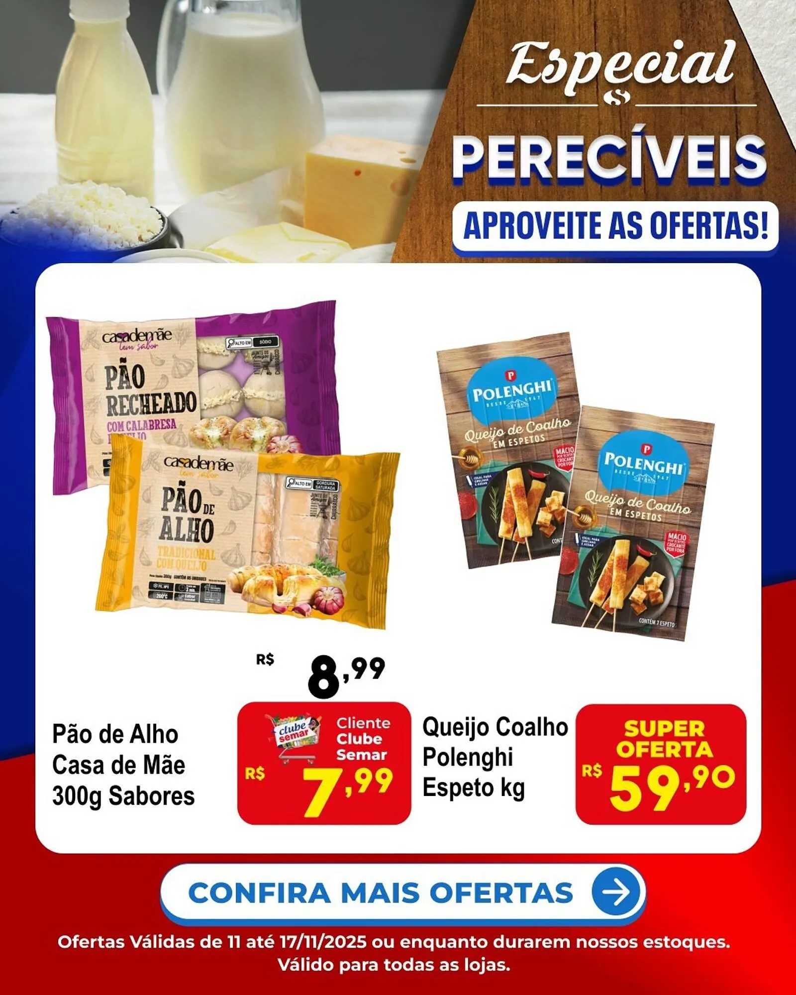 Encarte de Folheto Semar Supermercado 11 de novembro até 17 de novembro 2025 - Pagina 1