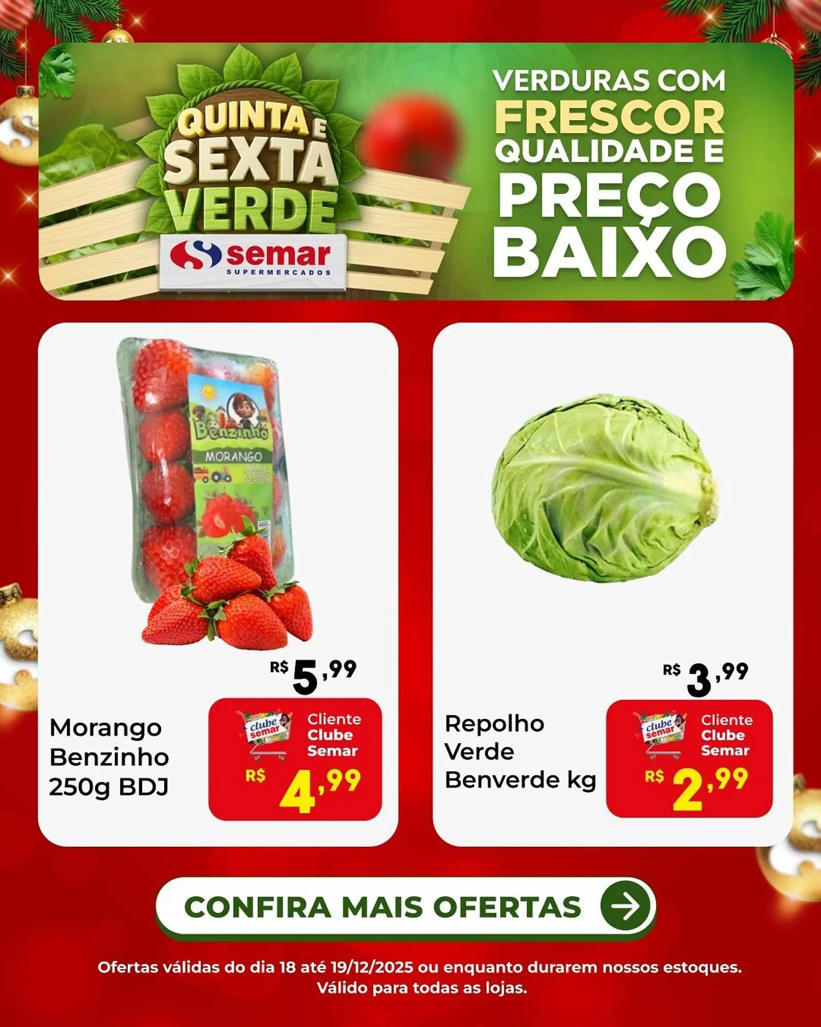 Encarte de Folheto Semar Supermercado 18 de dezembro até 19 de dezembro 2025 - Pagina 1