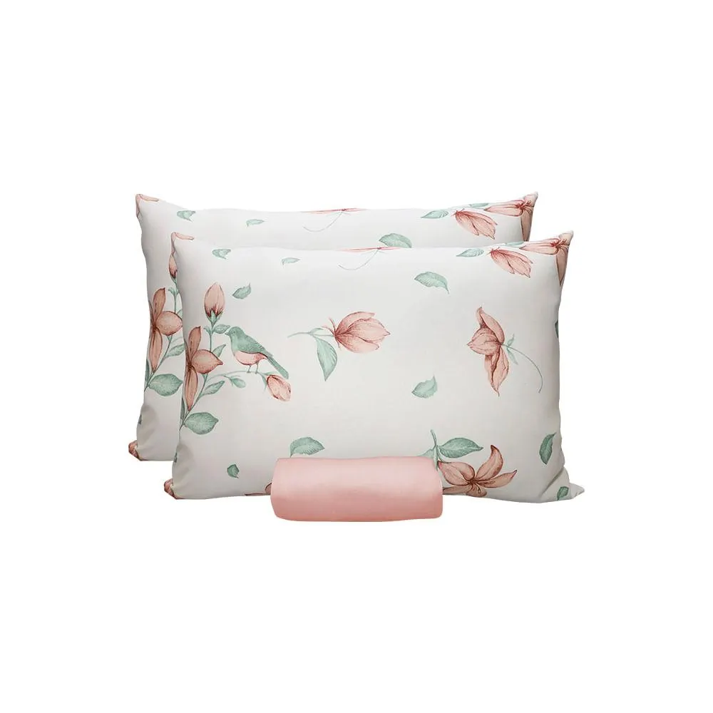 Jogo Cama Casal Doce Vida 70% Algodão Estampa Mendonza Rosa Orquídea 3 Peças 0310309MDO - Portallar