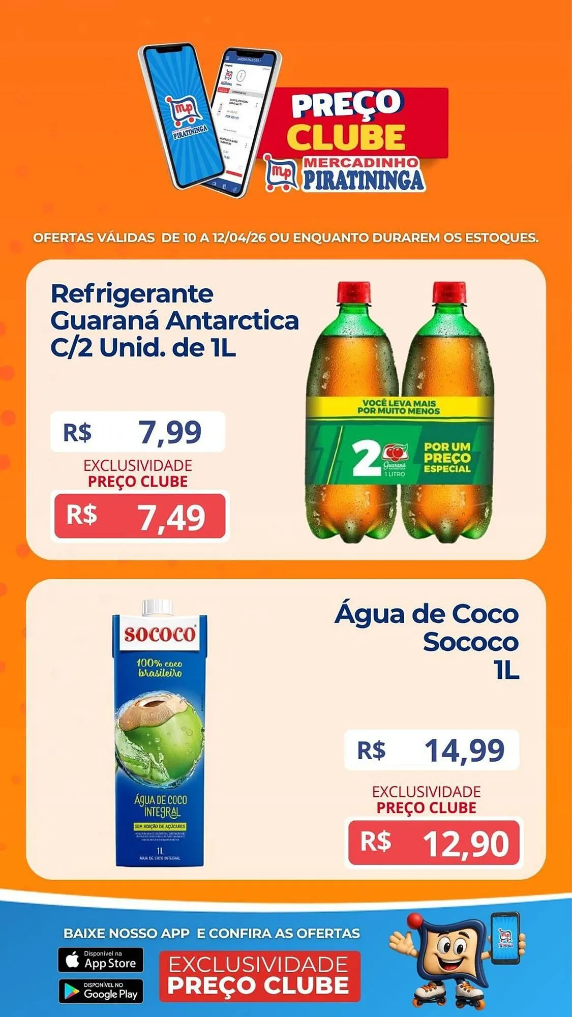 Encarte de Catálogo Mercadinho Piratininga 10 de abril até 12 de abril 2026 - Pagina 1