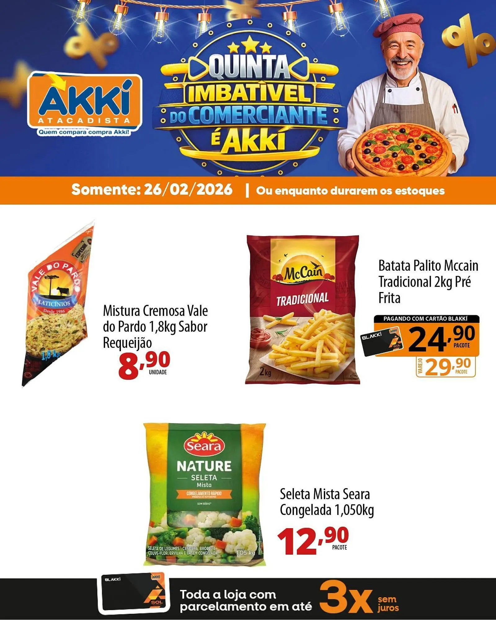 Encarte de Folheto Akki Atacadista 25 de fevereiro até 26 de fevereiro 2026 - Pagina 3
