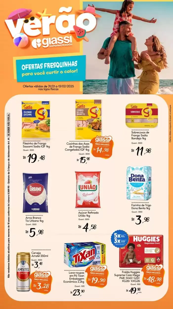 Encarte de Encarte Giassi 3 de fevereiro até 13 de fevereiro 2025 - Pagina 1
