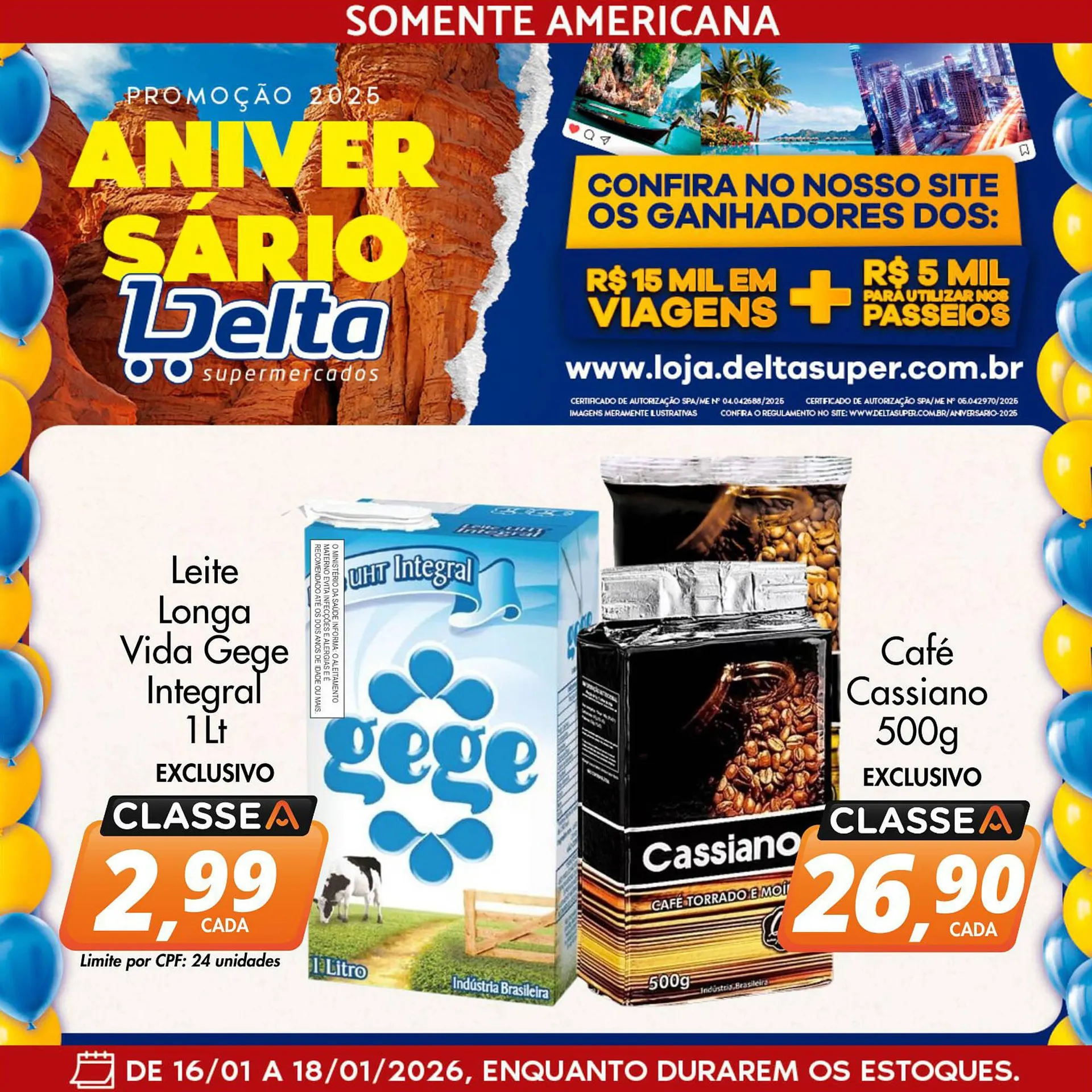 Encarte de Catálogo Delta Supermercados 16 de janeiro até 18 de janeiro 2026 - Pagina 3