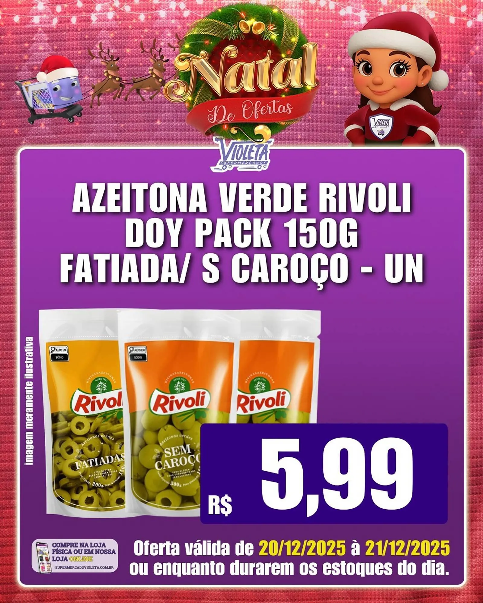 Encarte de Catálogo Violeta Supermercados 20 de dezembro até 21 de dezembro 2025 - Pagina 3