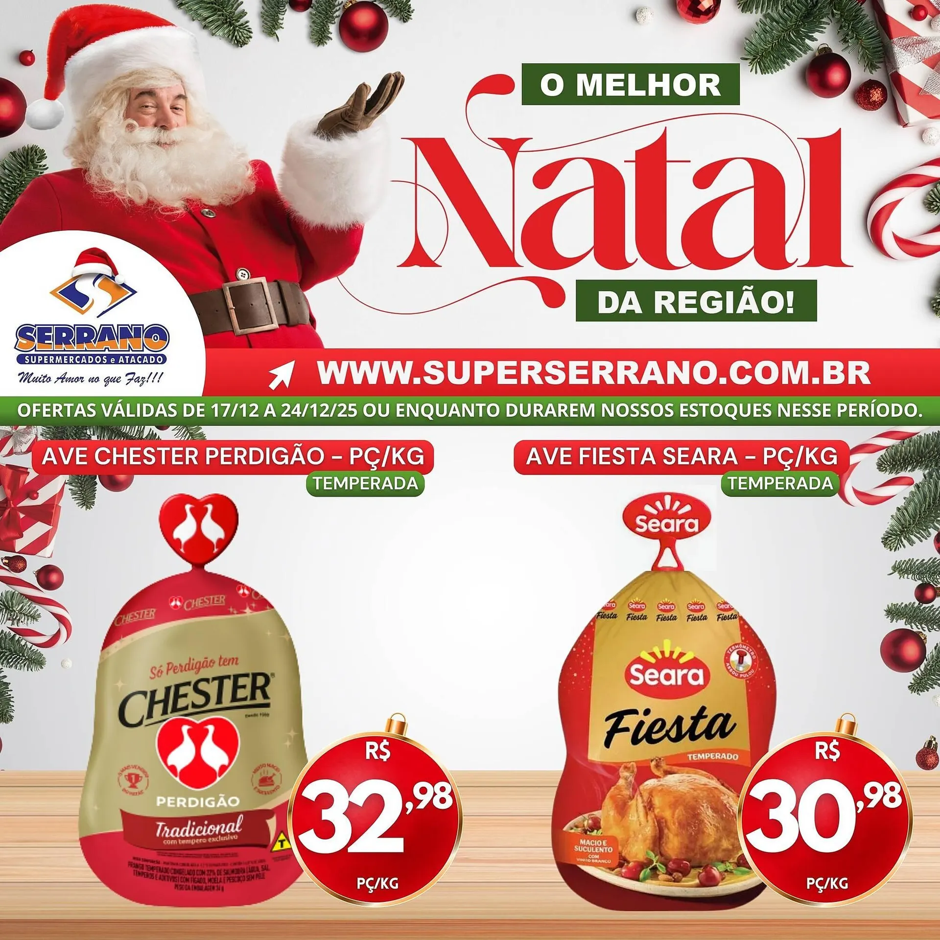 Encarte de Catálogo Serrano Supermercado 19 de dezembro até 24 de dezembro 2025 - Pagina 1