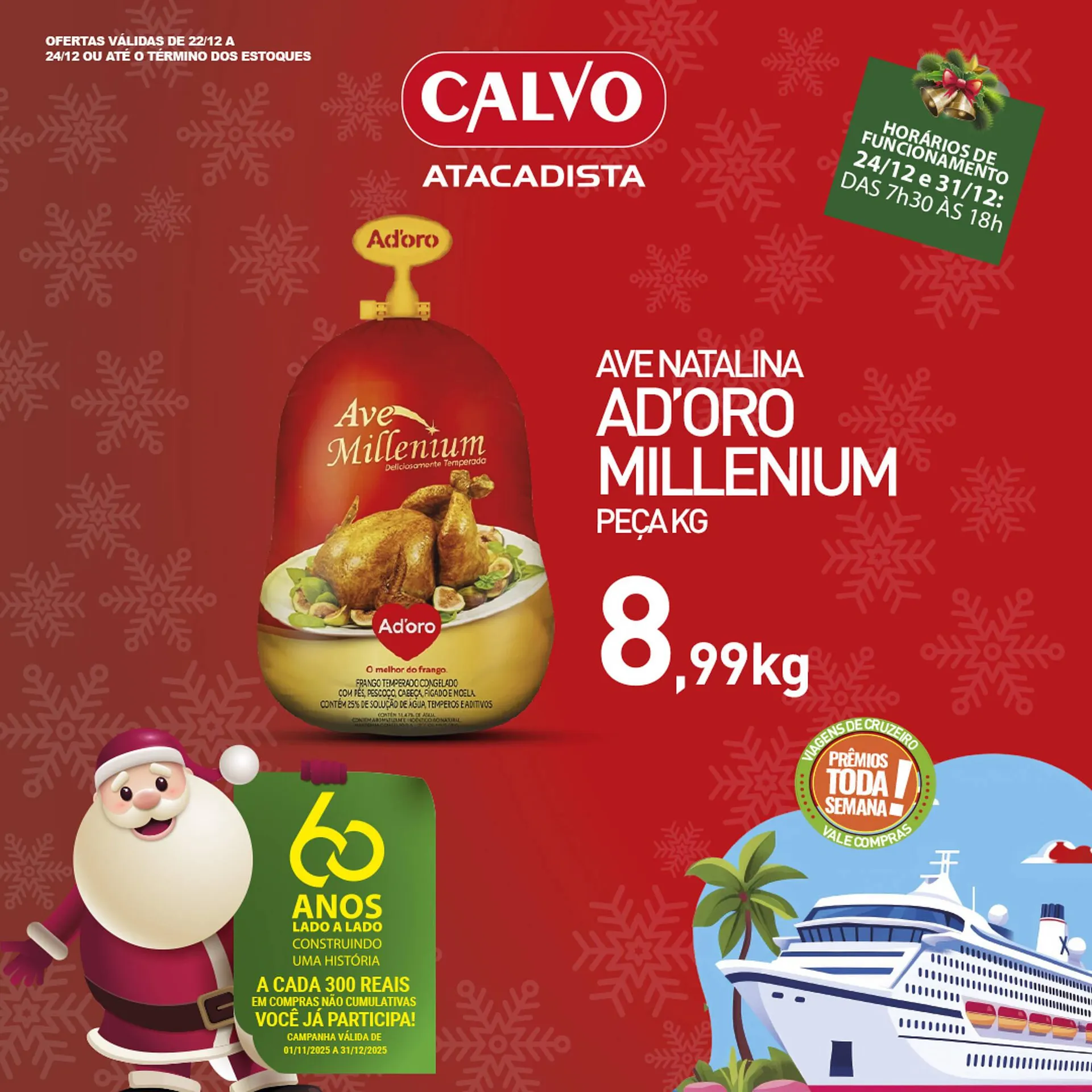 Encarte de Folheto Calvo Atacadista 23 de dezembro até 24 de dezembro 2025 - Pagina 1