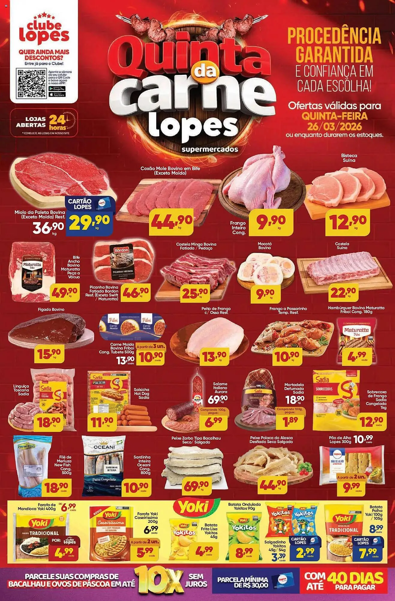 Encarte de Folheto Lopes Supermercados 26 de março até 26 de março 2026 - Pagina 1
