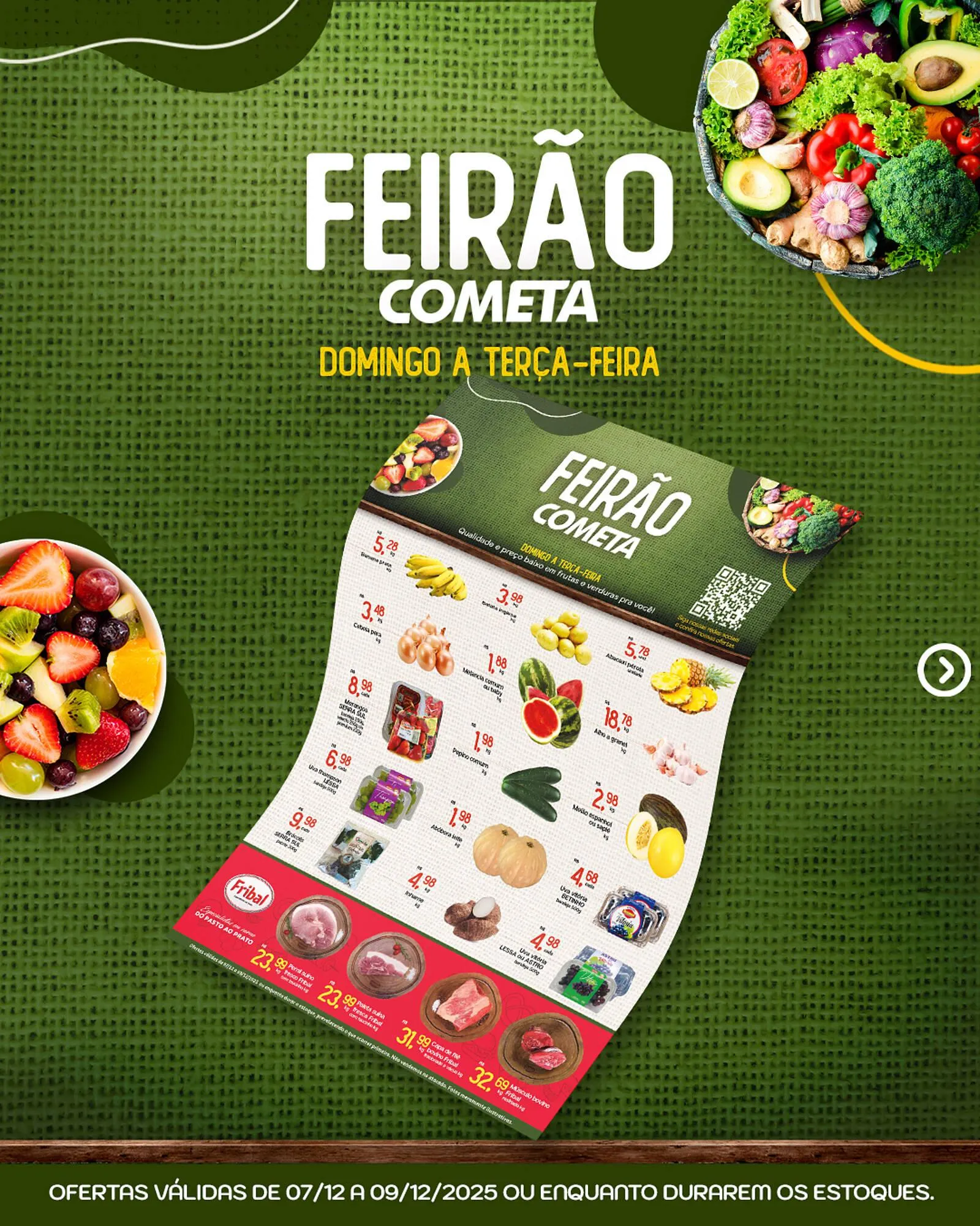 Encarte de Encarte Cometa Supermercados 7 de dezembro até 9 de dezembro 2025 - Pagina 1