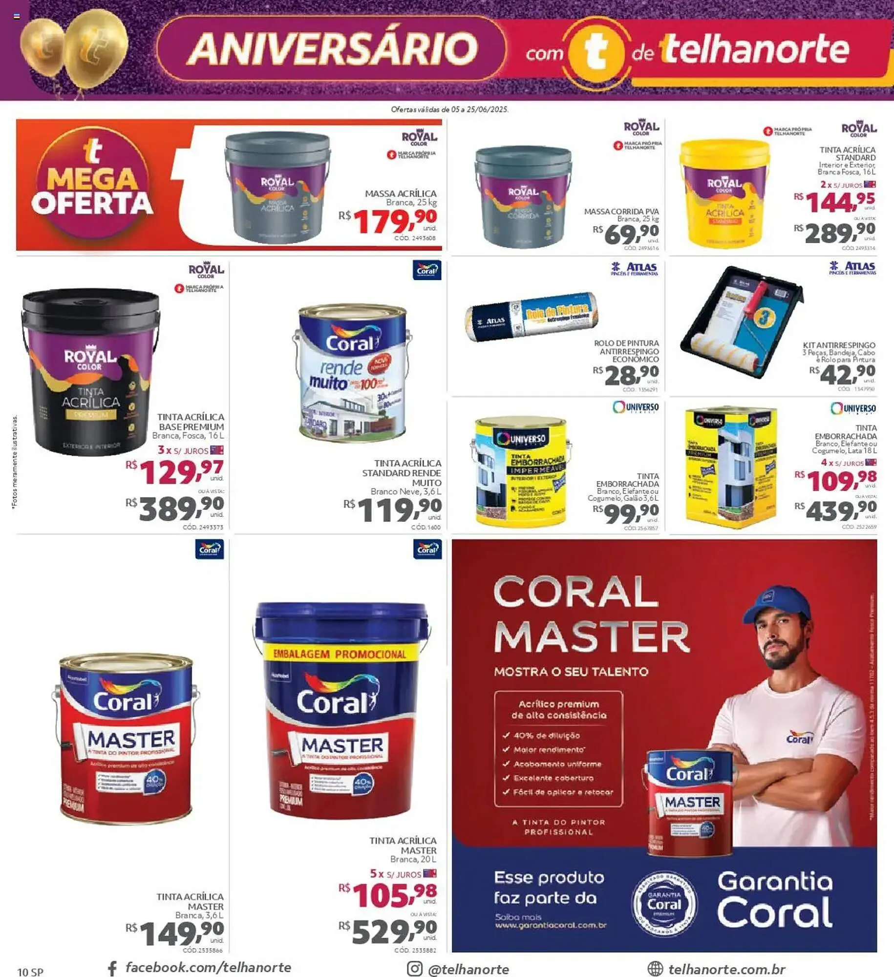 Encarte de Catálogo Telhanorte 5 de junho até 26 de junho 2025 - Pagina 10