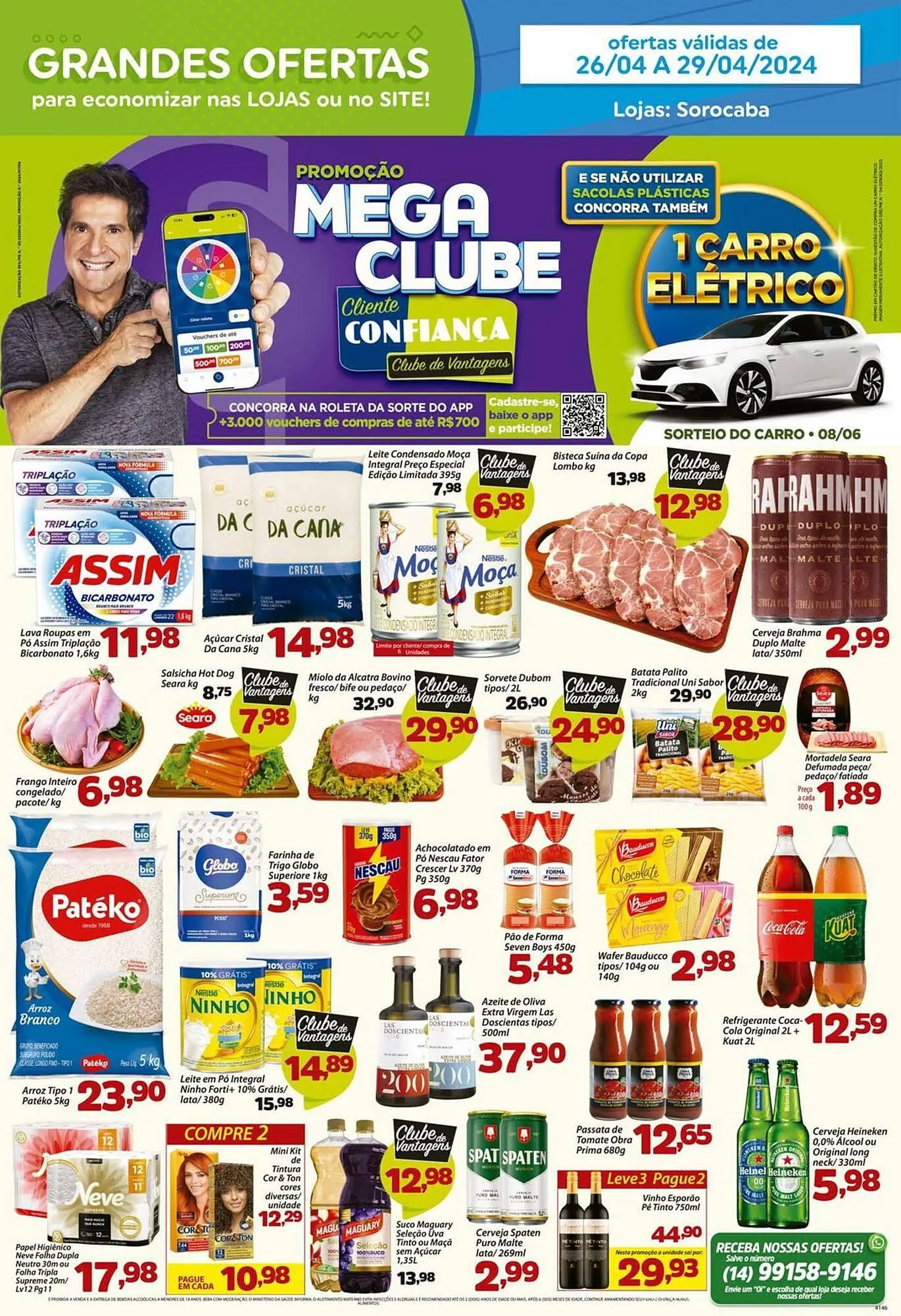 Encarte de Catálogo Confiança Supermercados 26 de abril até 29 de abril 2024 - Pagina 1
