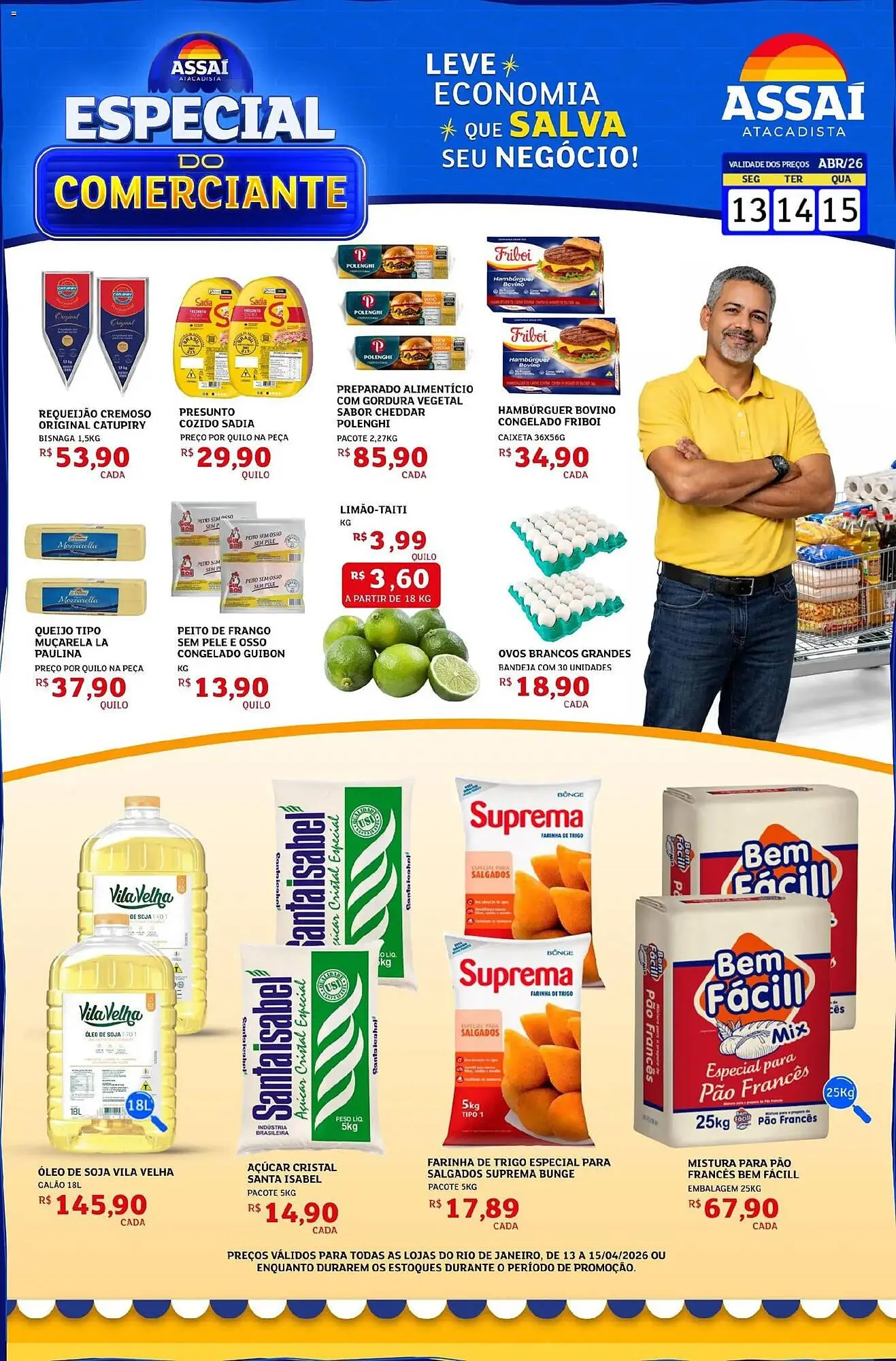 Encarte de Encarte Assaí Atacadista 13 de abril até 15 de abril 2026 - Pagina 1