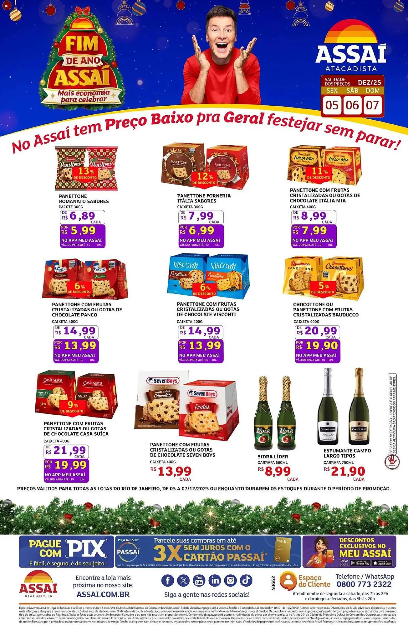 Encarte de Encarte Assaí Atacadista 5 de dezembro até 7 de dezembro 2025 - Pagina 1