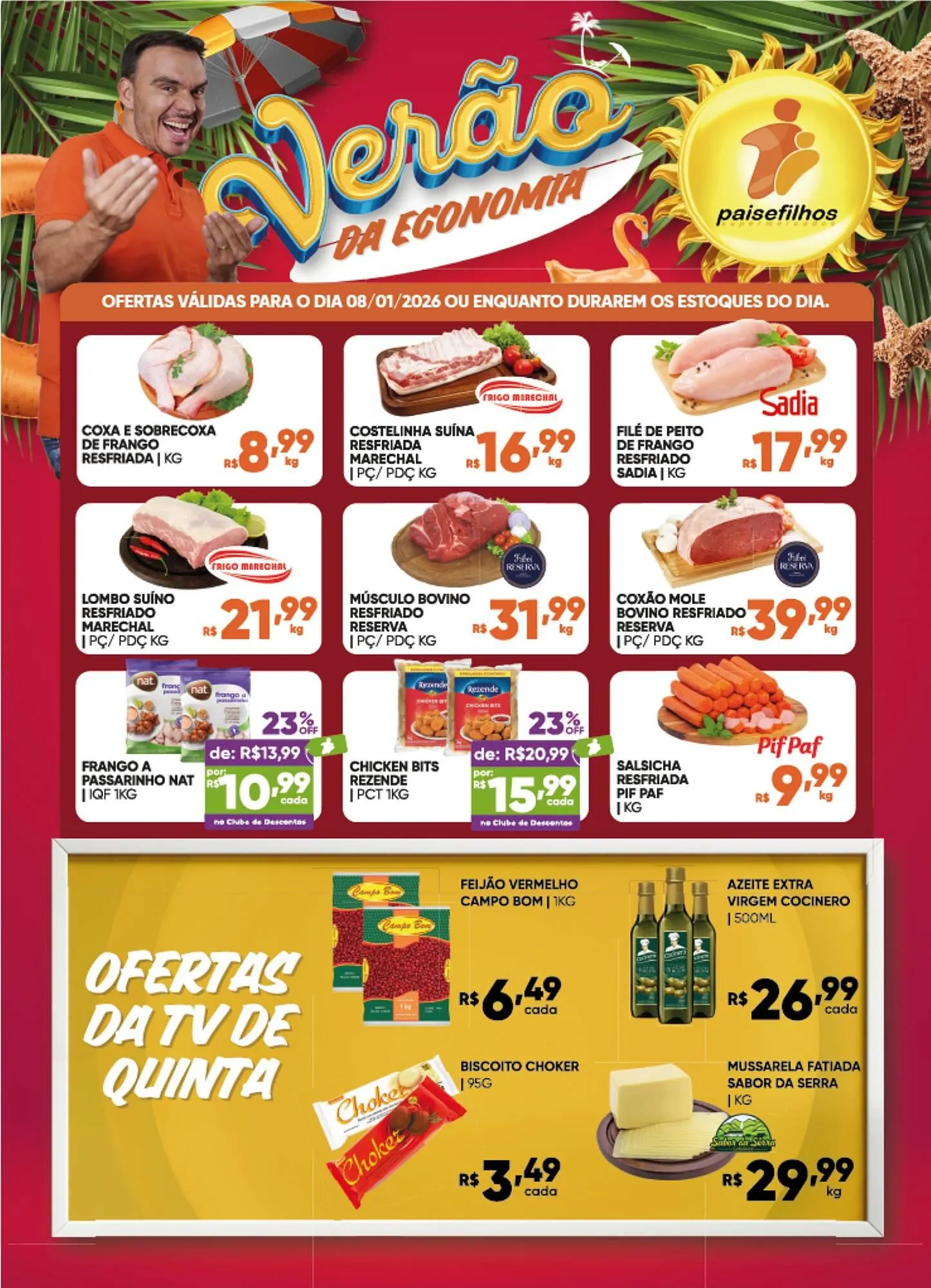 Encarte de Catálogo Pais e Filhos Supermercados 8 de janeiro até 8 de janeiro 2026 - Pagina 1