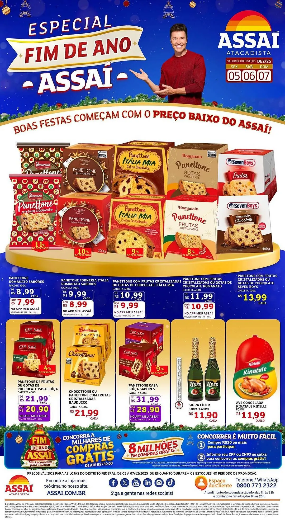Encarte de Encarte Assaí Atacadista 5 de dezembro até 7 de dezembro 2025 - Pagina 1