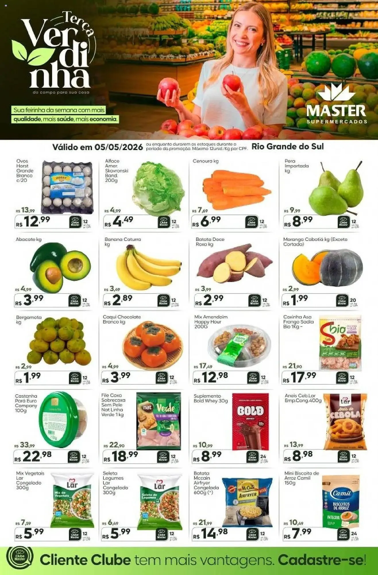 Encarte de Folheto Master Supermercados 5 de maio até 6 de maio 2026 - Pagina 1