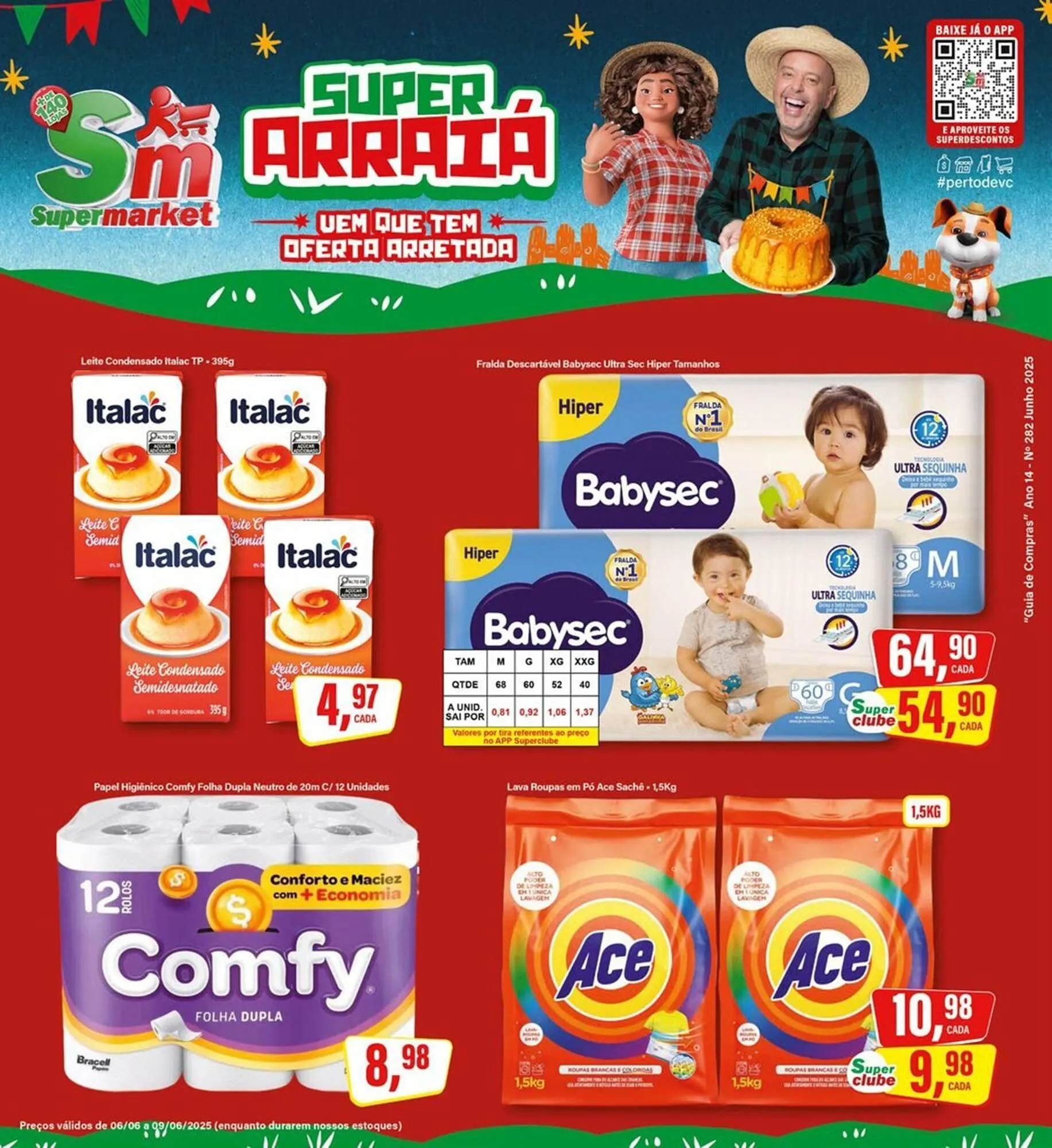 Encarte de Catálogo Rede Supermarket 6 de junho até 9 de junho 2025 - Pagina 1