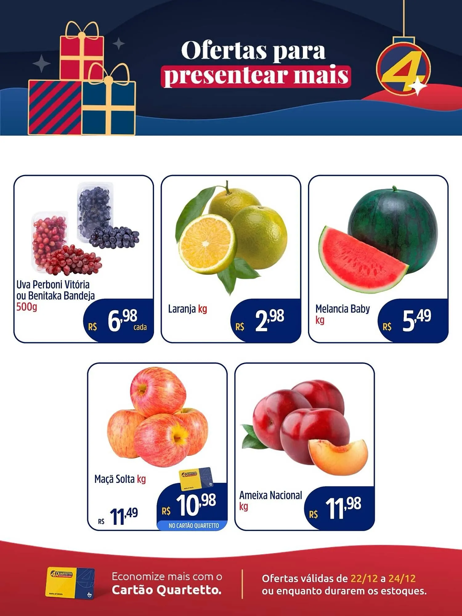 Encarte de Catálogo Quartetto Supermercados 22 de dezembro até 24 de dezembro 2025 - Pagina 2