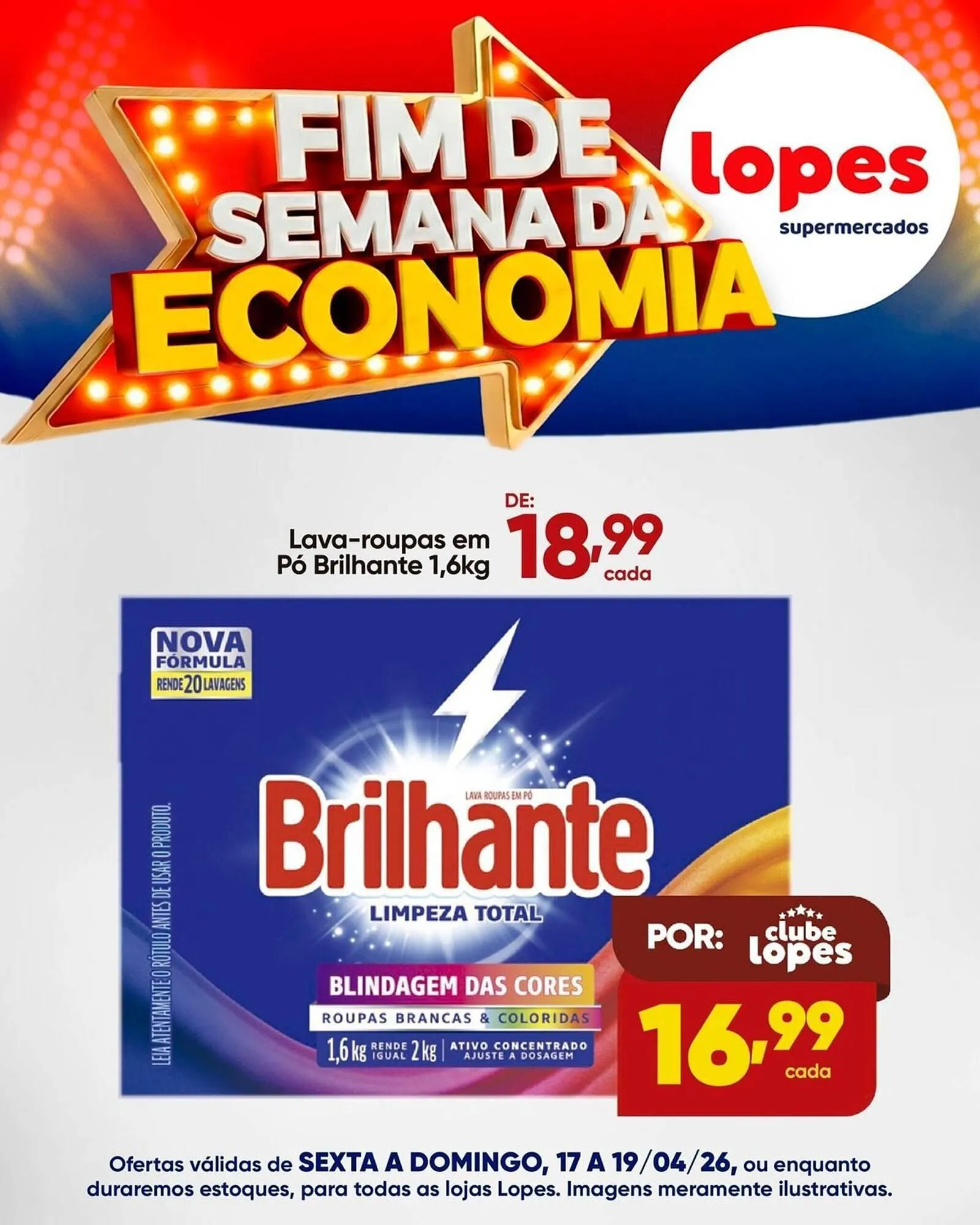 Encarte de Folheto Lopes Supermercados 17 de abril até 19 de abril 2026 - Pagina 10