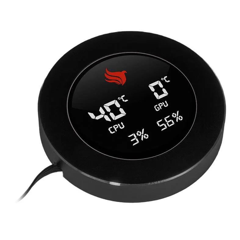 Tela Secundaria Pichau Aqua Core, 480x480, Preto, PCH-TSAC-BK01