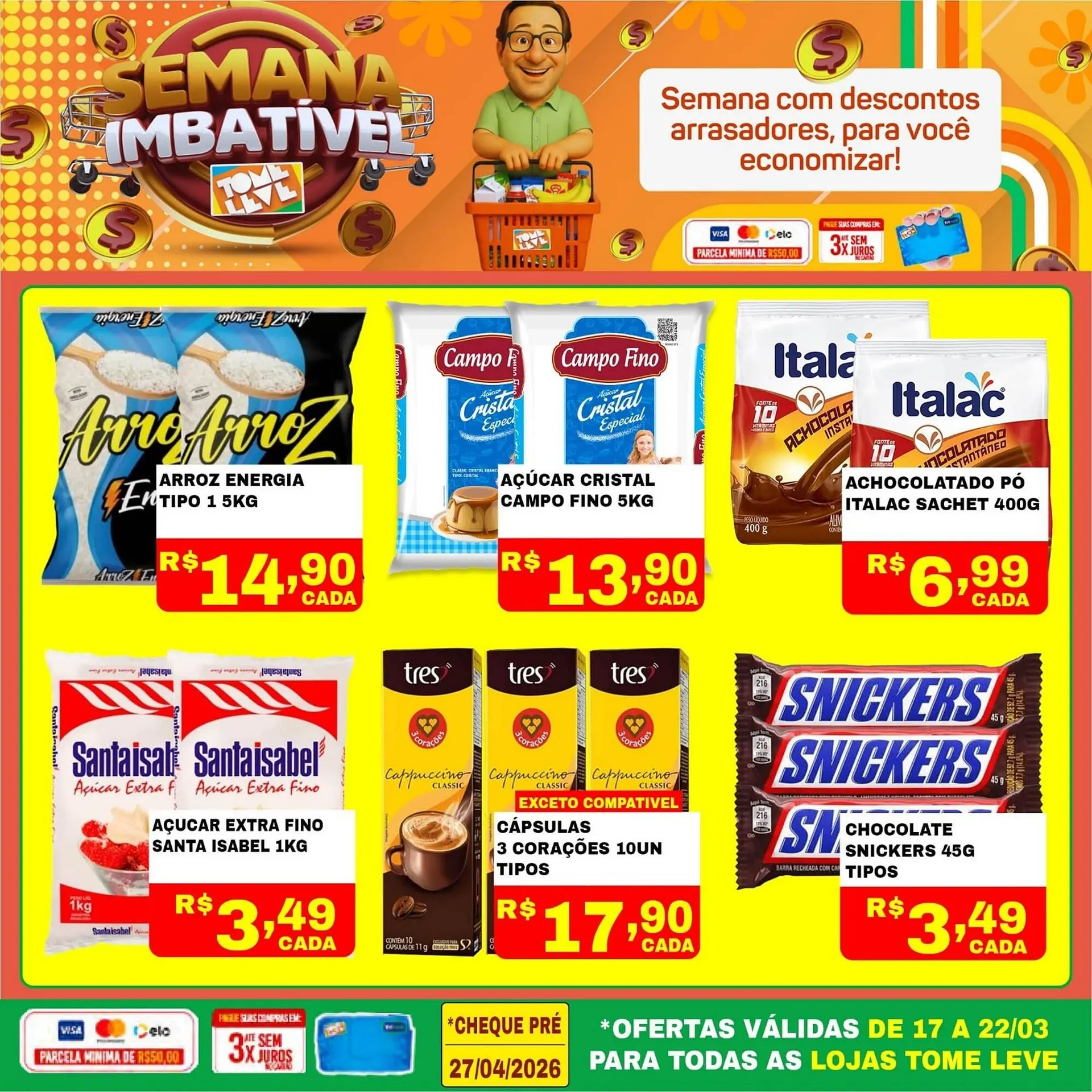 Encarte de Catálogo Tome Leve 17 de março até 22 de março 2026 - Pagina 3