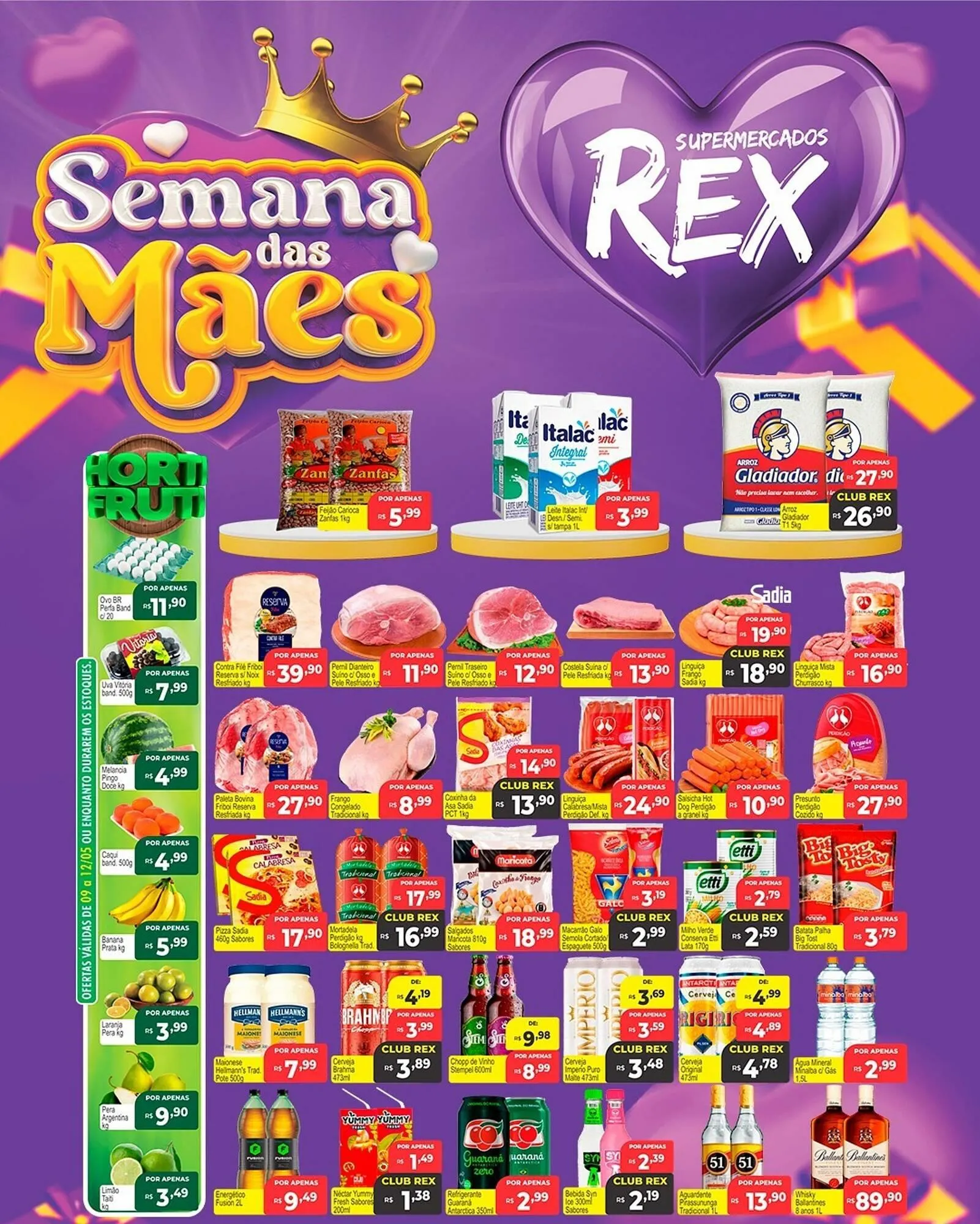 Encarte de Catálogo Supermercados Rex 10 de maio até 15 de maio 2024 - Pagina 1