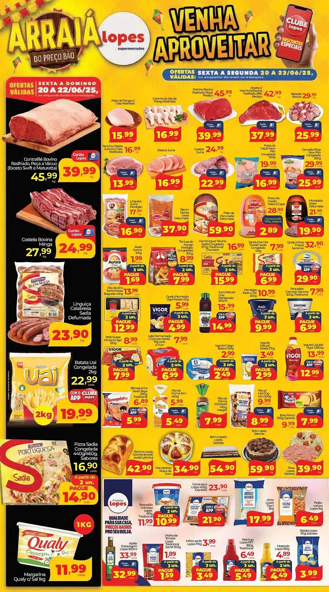 Encarte de Catálogo Lopes Supermercados 20 de junho até 23 de junho 2025 - Pagina 2