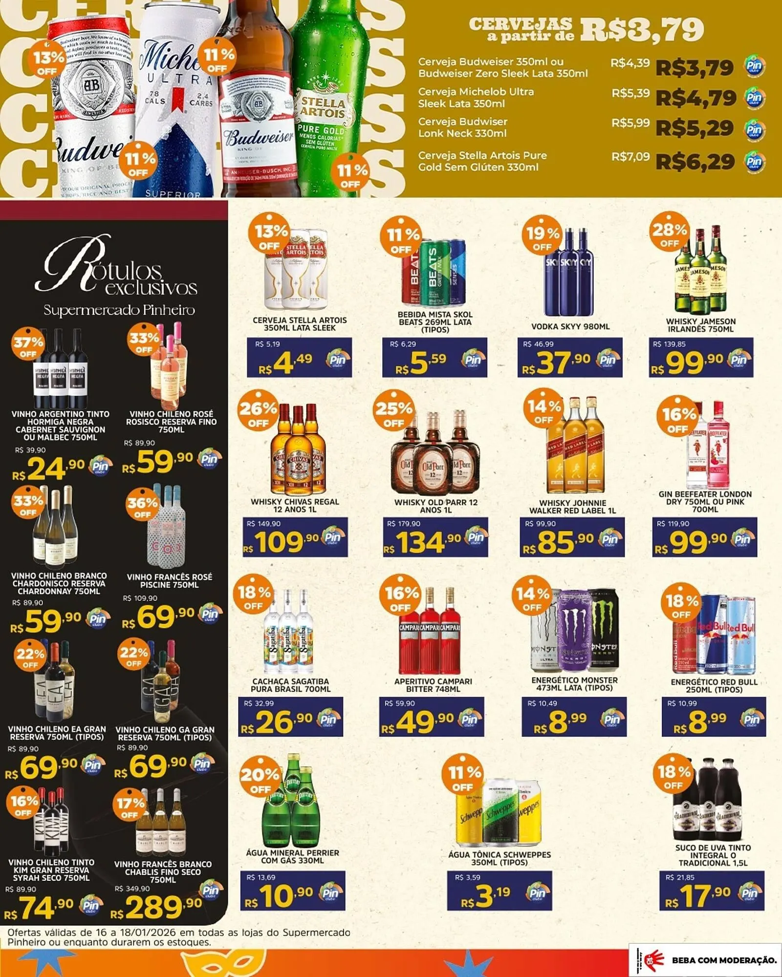 Encarte de Encarte Pinheiro Supermercado 16 de janeiro até 18 de janeiro 2026 - Pagina 3