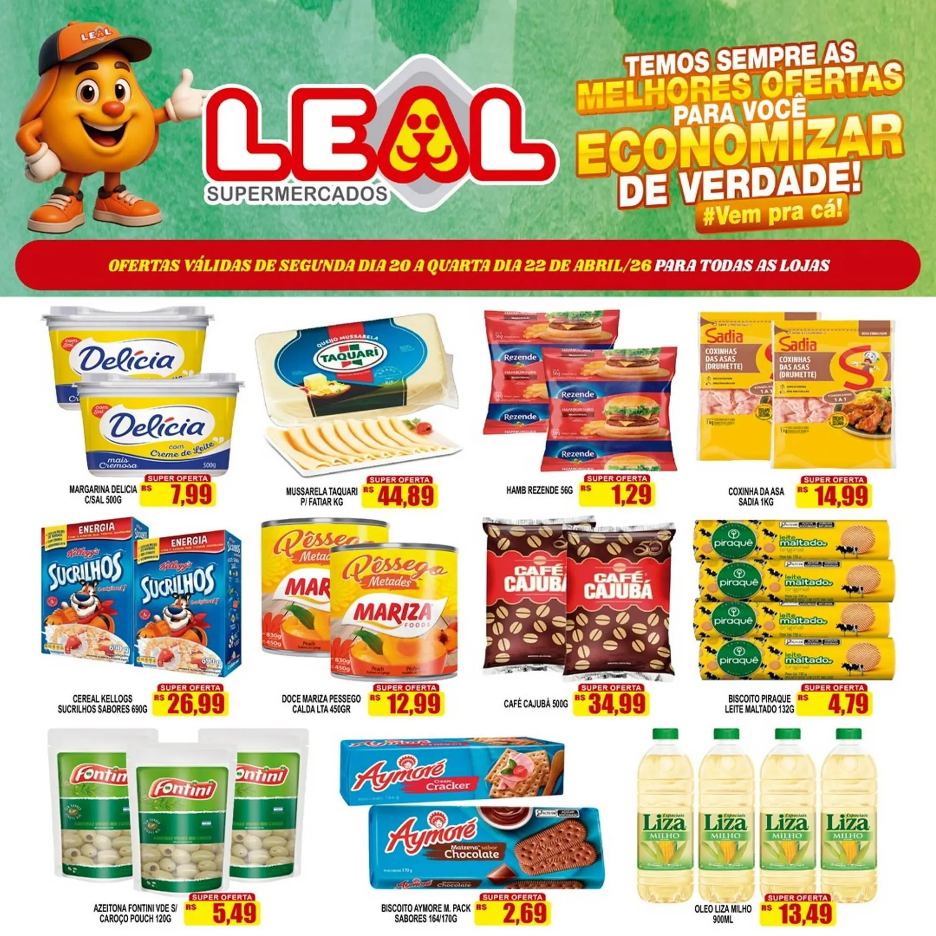 Encarte de Folheto Supermercado leal 20 de abril até 22 de abril 2026 - Pagina 3