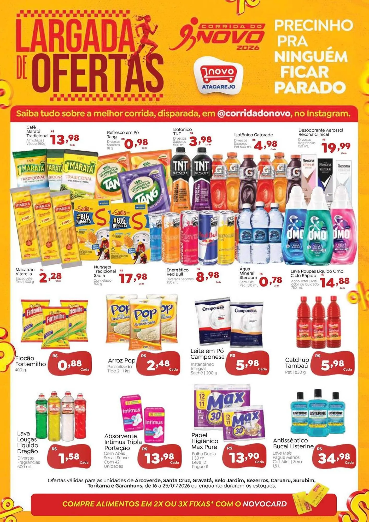 Encarte de Folheto Novo Atacarejo 16 de janeiro até 25 de janeiro 2026 - Pagina 1