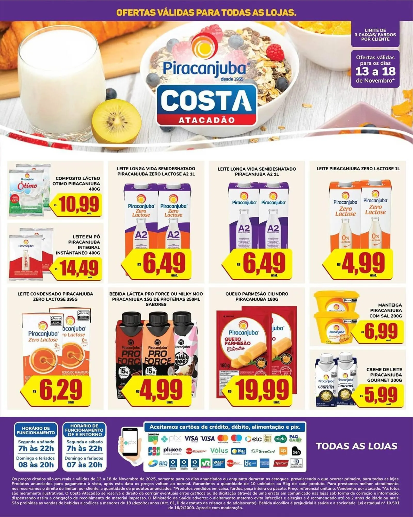 Encarte de Tabloide Costa Atacadão 13 de novembro até 18 de novembro 2025 - Pagina 1