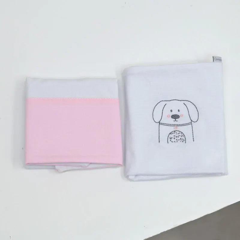 Fronha Bordada Puppy com 2 unidades