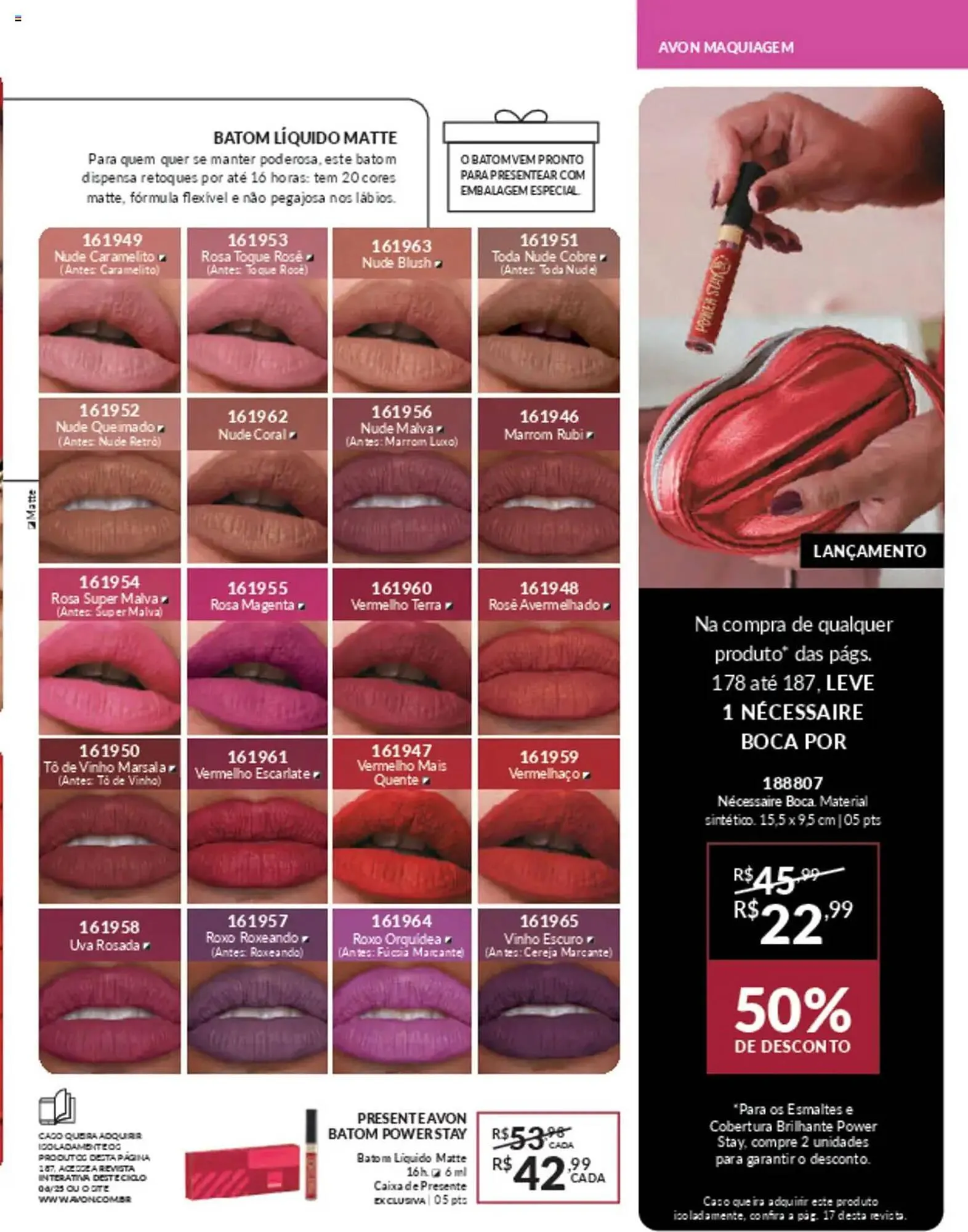 Encarte de Catálogo Avon 10 de março até 30 de junho 2025 - Pagina 187