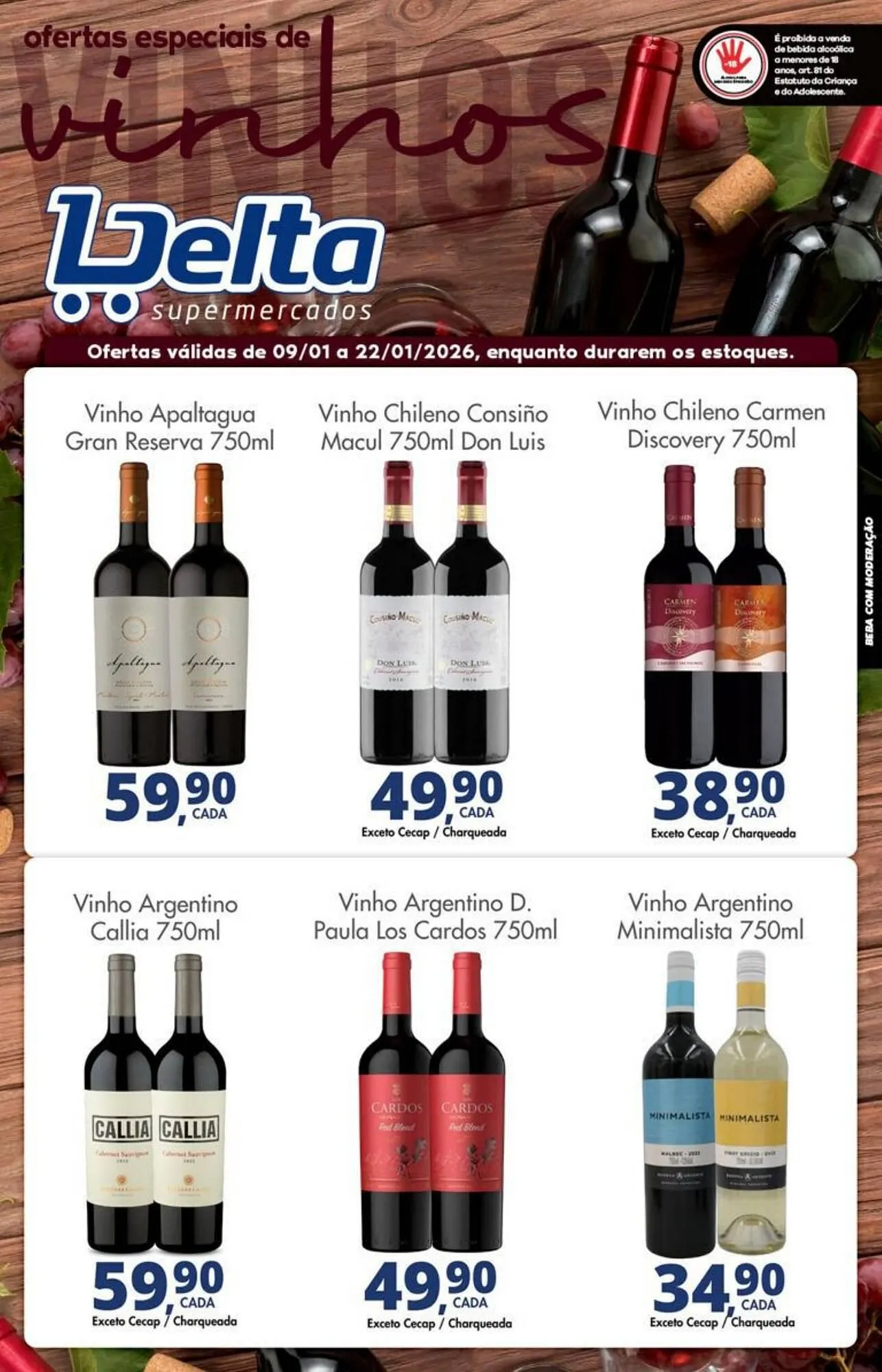 Encarte de Catálogo Delta Supermercados 9 de janeiro até 22 de janeiro 2026 - Pagina 1