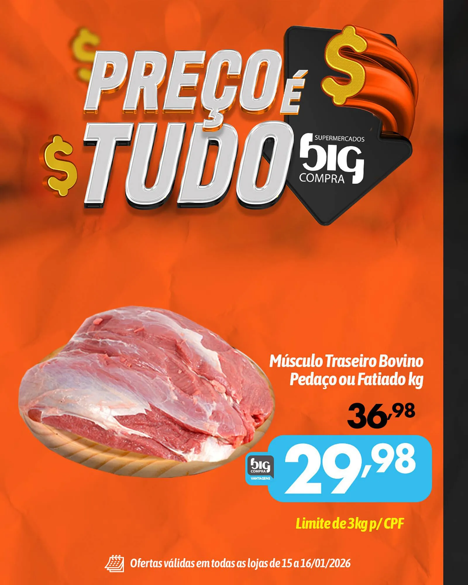 Encarte de Catálogo Supermercados Big Compra 15 de janeiro até 16 de janeiro 2026 - Pagina 1
