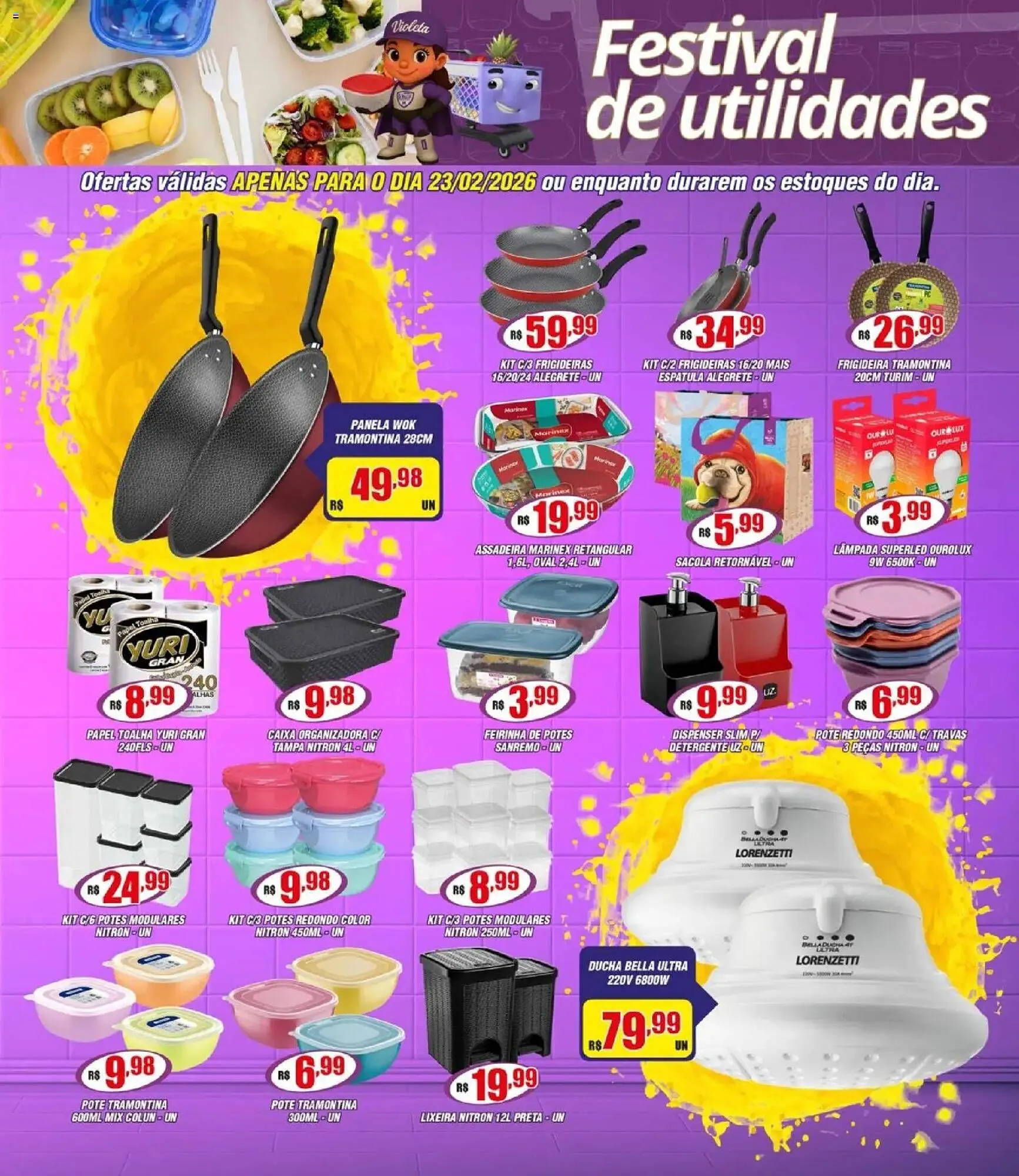 Encarte de Catálogo Violeta Supermercados 23 de fevereiro até 23 de fevereiro 2026 - Pagina 2