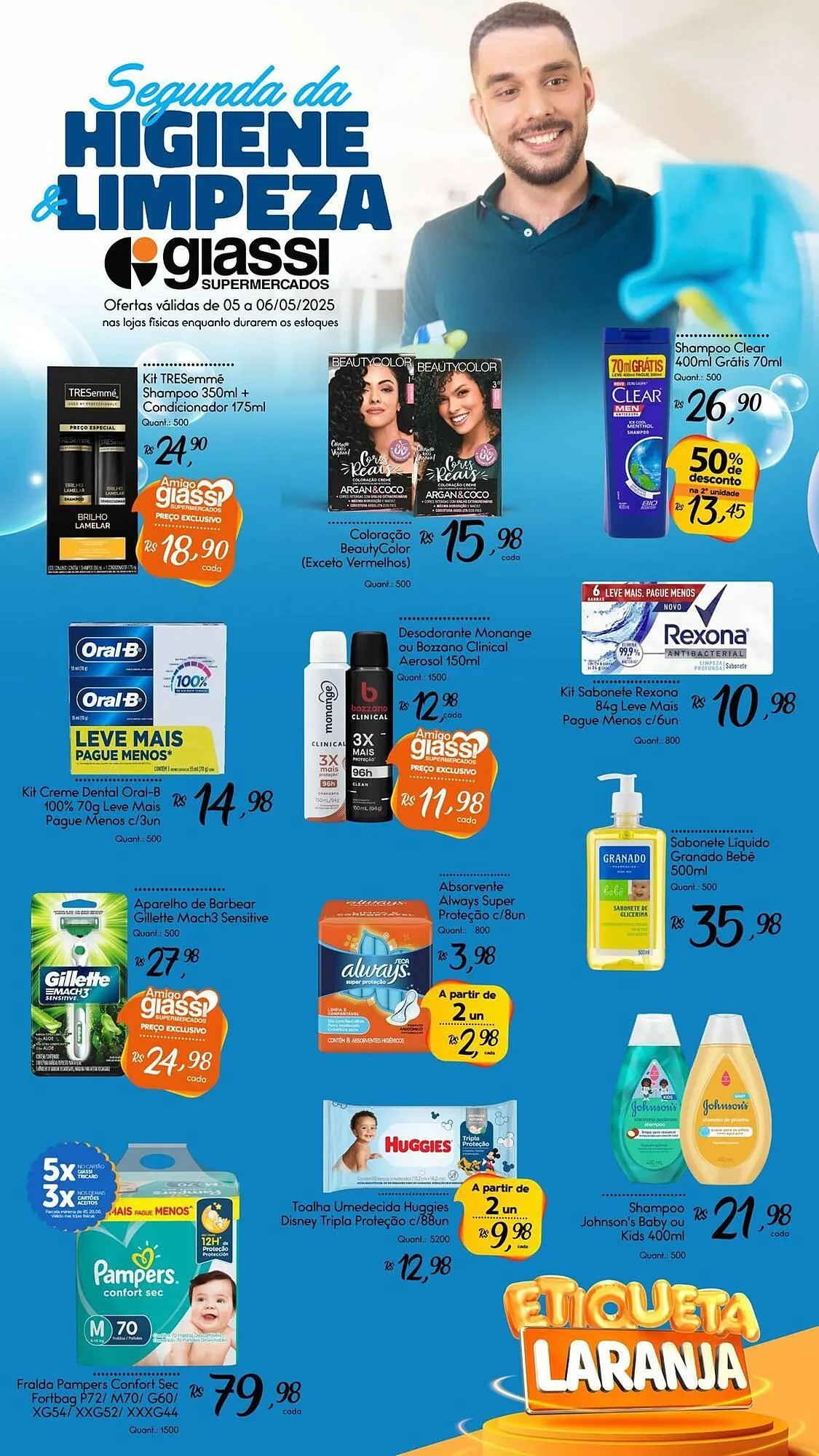 Encarte de Catálogo Giassi Supermercados 5 de maio até 6 de maio 2025 - Pagina 1
