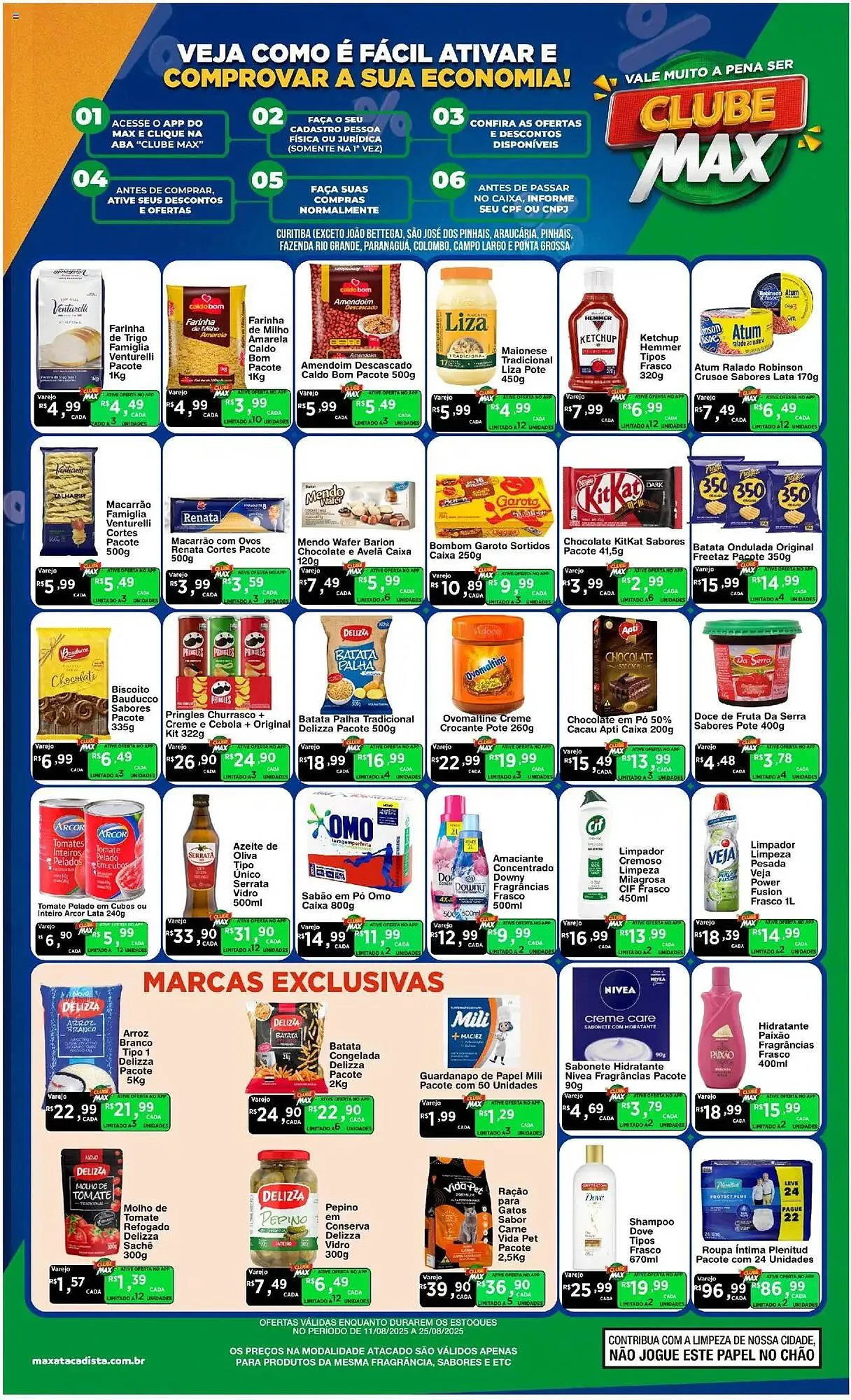 Encarte de Catálogo Max Atacadista 11 de agosto até 25 de agosto 2025 - Pagina 1
