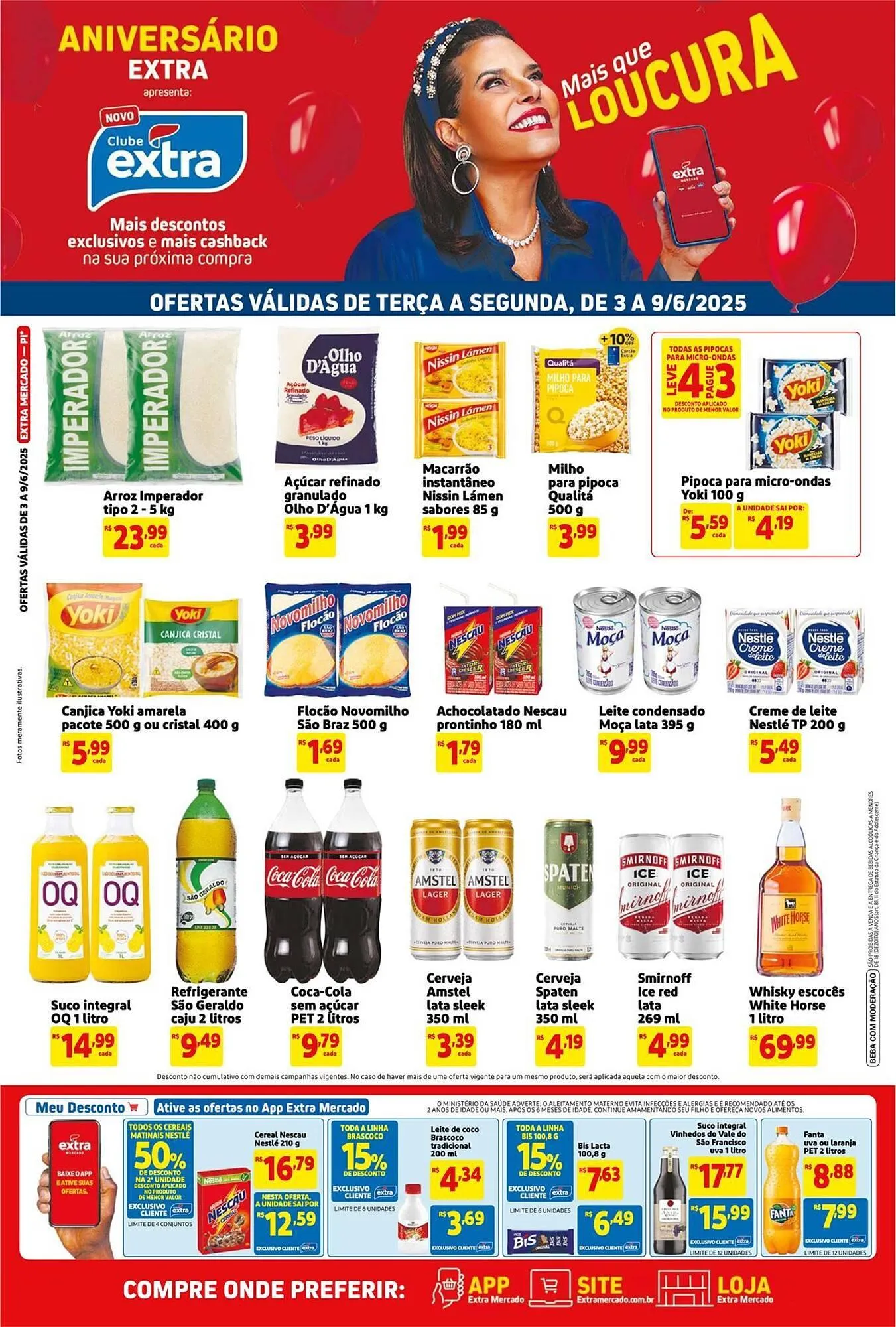 Encarte de Catálogo Mercado Extra 3 de junho até 9 de junho 2025 - Pagina 1