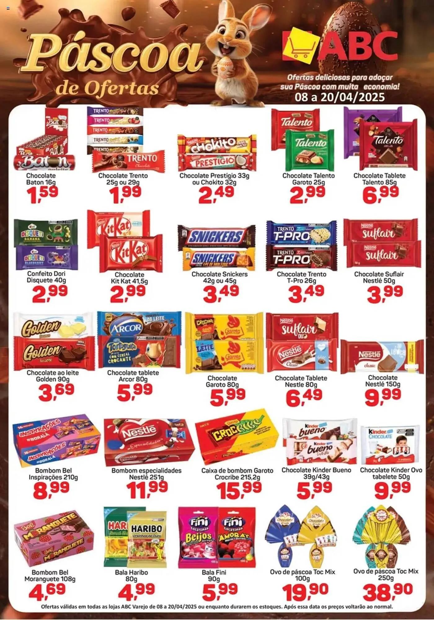 Encarte de Catálogo Supermercados ABC 8 de abril até 20 de abril 2025 - Pagina 1