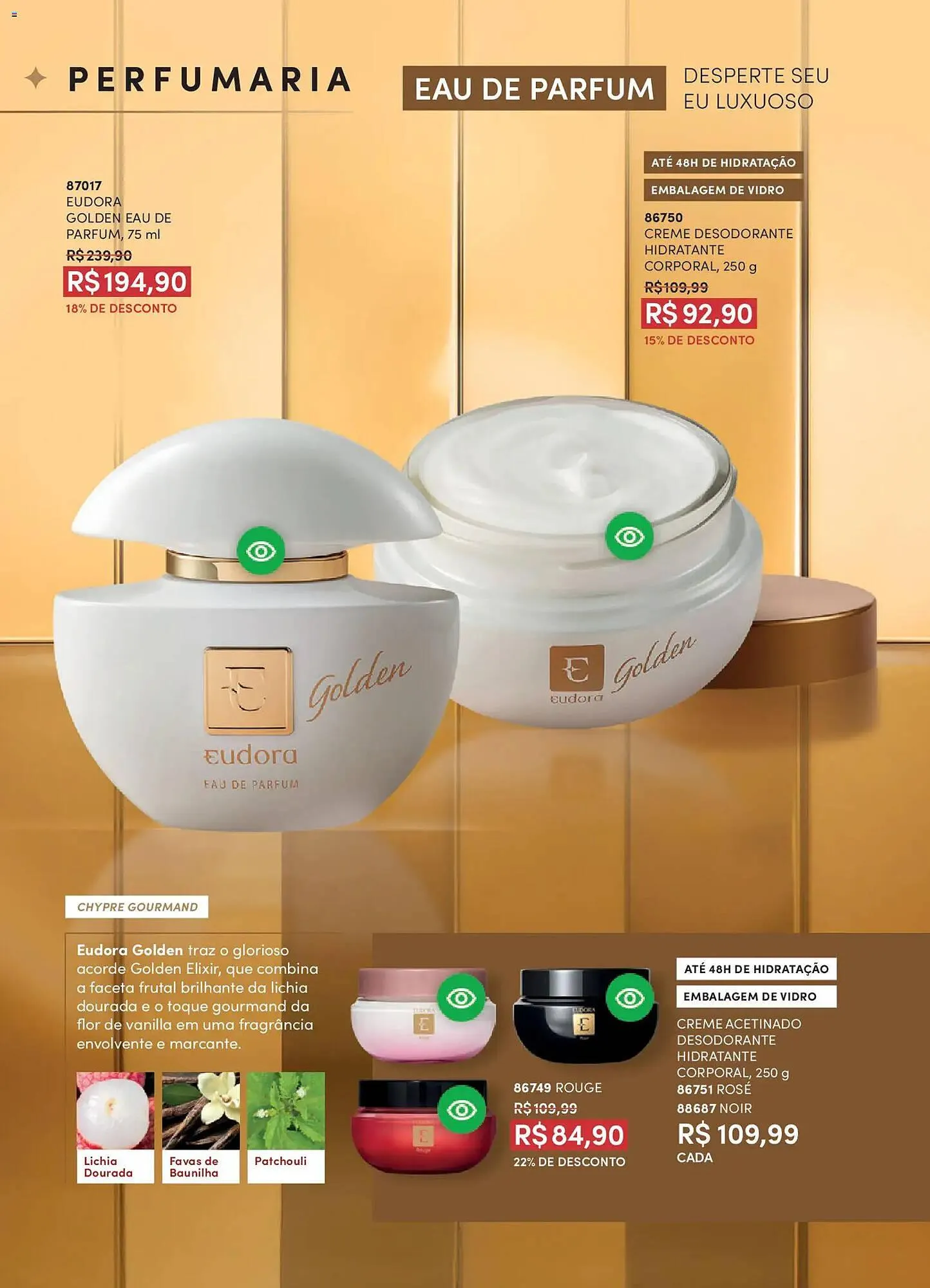 Encarte de Catálogo Eudora 23 de abril até 15 de junho 2026 - Pagina 46