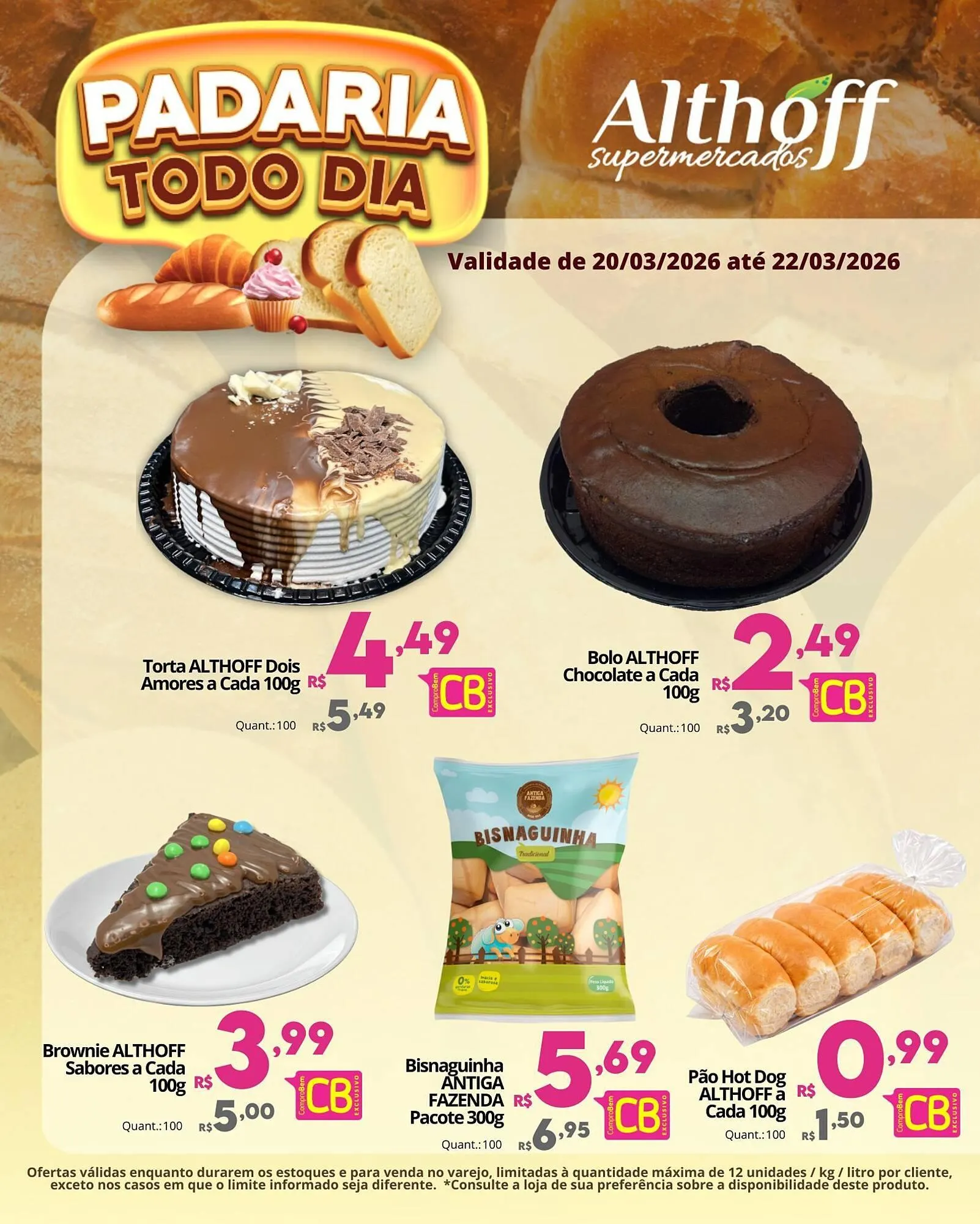 Encarte de Encarte Althoff Supermercados 20 de março até 22 de março 2026 - Pagina 1